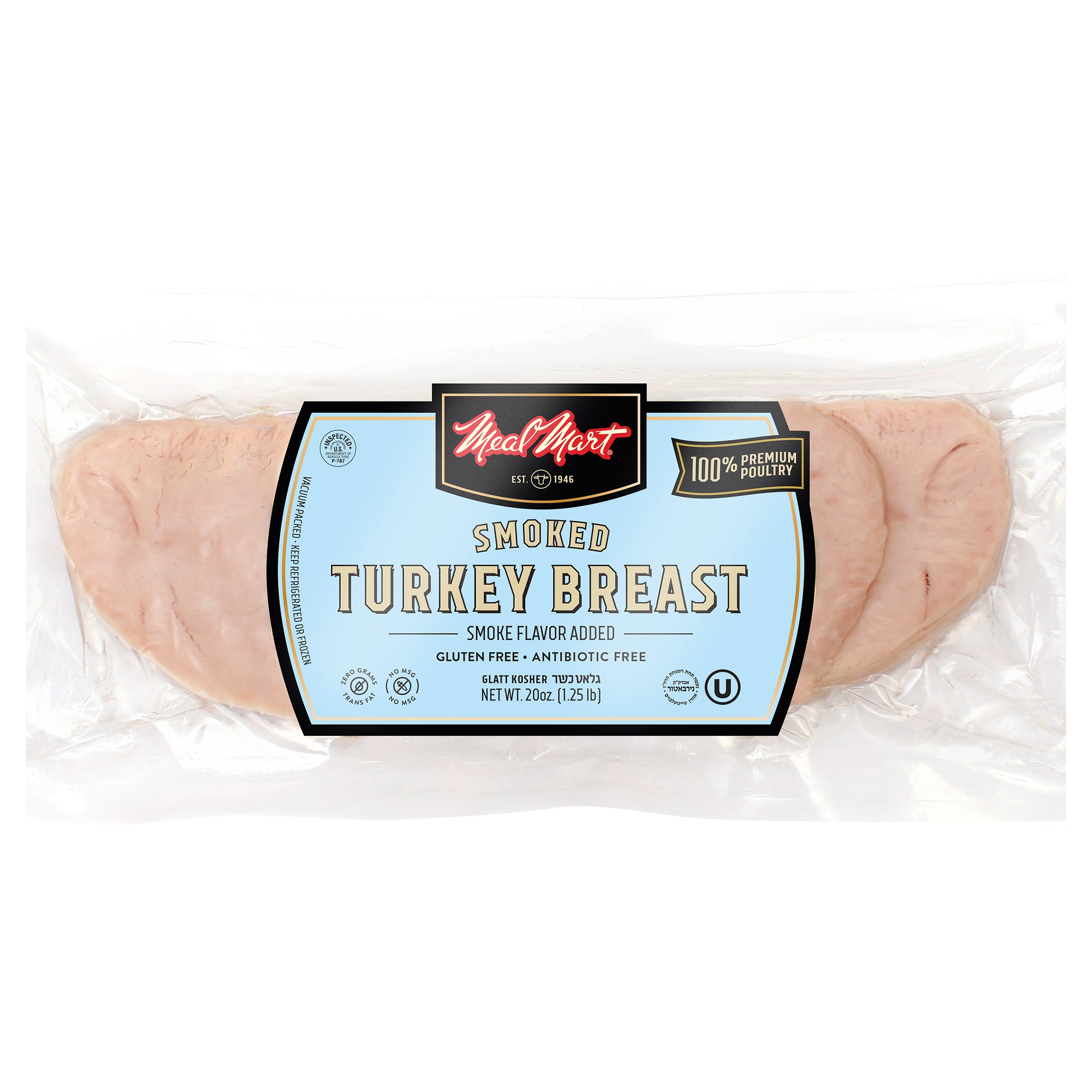 MEAL MART KOSHER SMOKED TURKEY 20 OUNCE PACKAGE