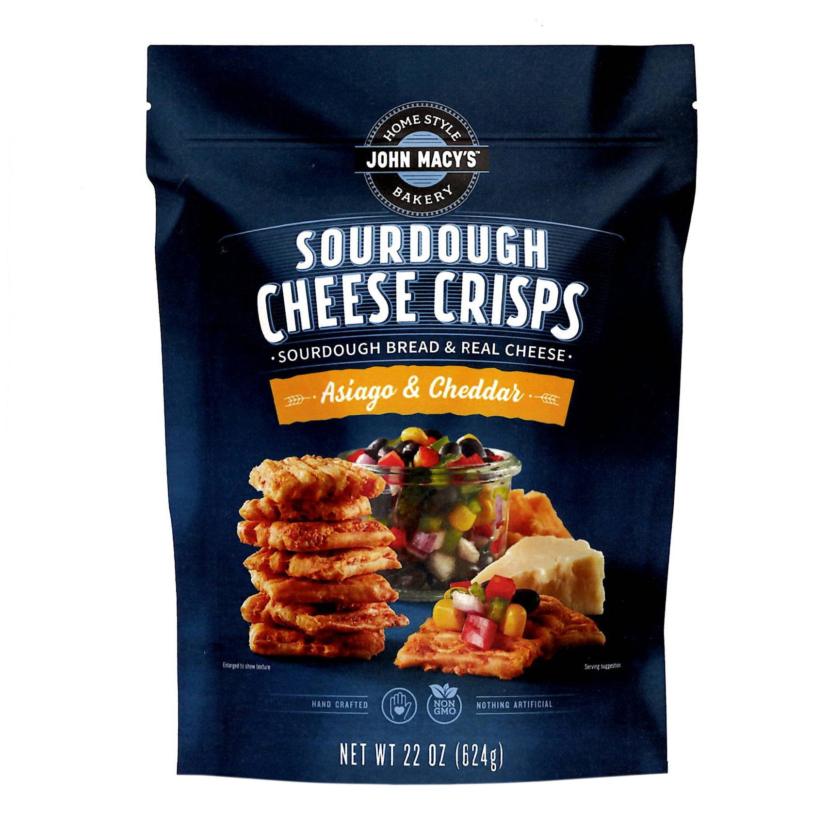 JOHN WM MACY'S CHEESE CRISPS 22 OUNCE BAG