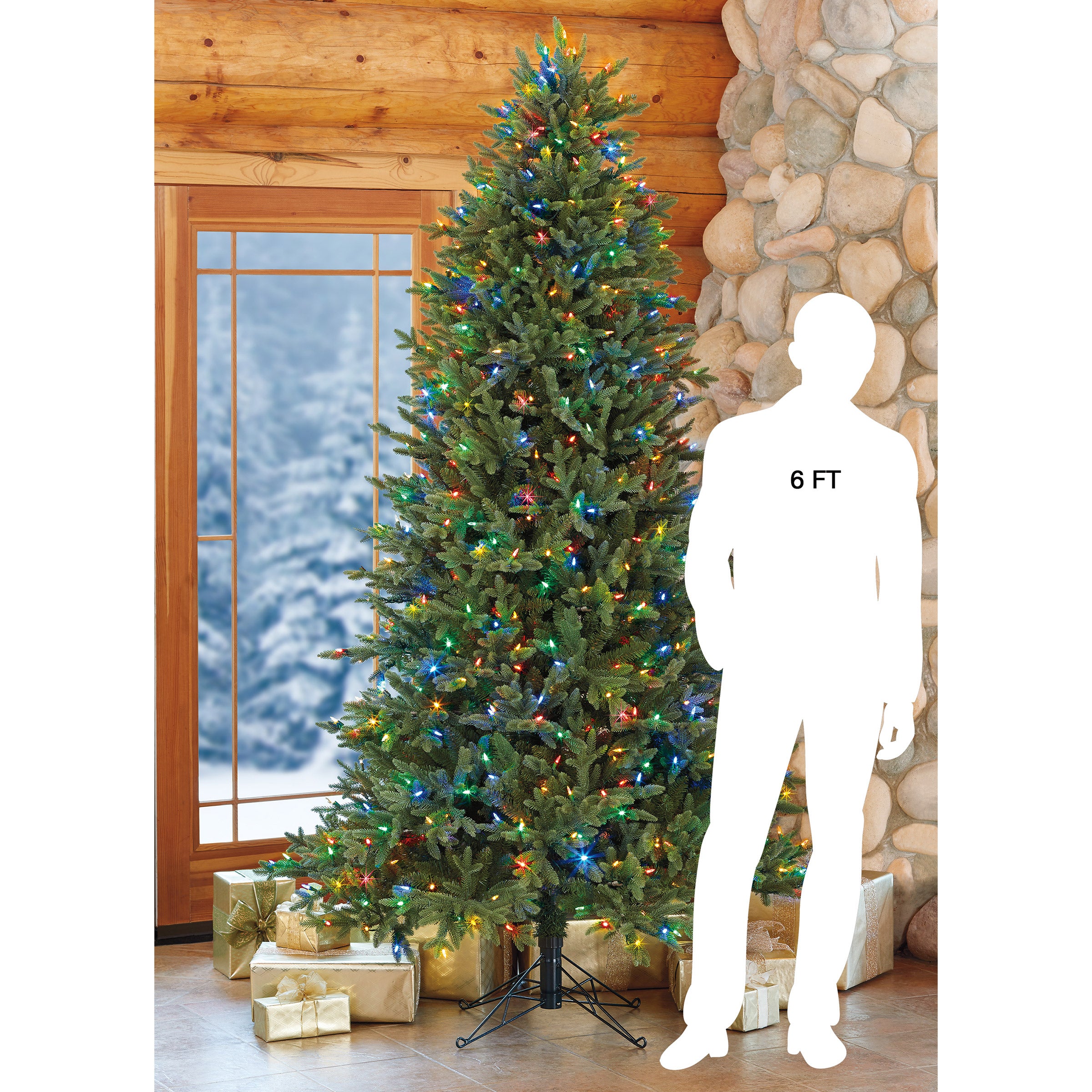 7.5' PRE-LIT LED TREE SUREBRIGHT EZ CONNECT COLOR CHOICE OPTION