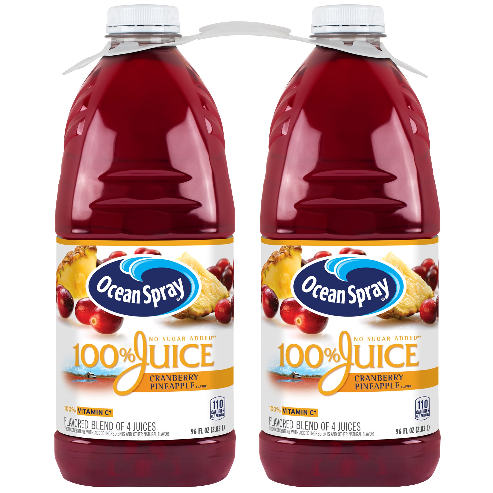 OCEAN SPRAY CRANBERRY PINEAPPLE 100% JUICE 2/96 OZ - Image 1