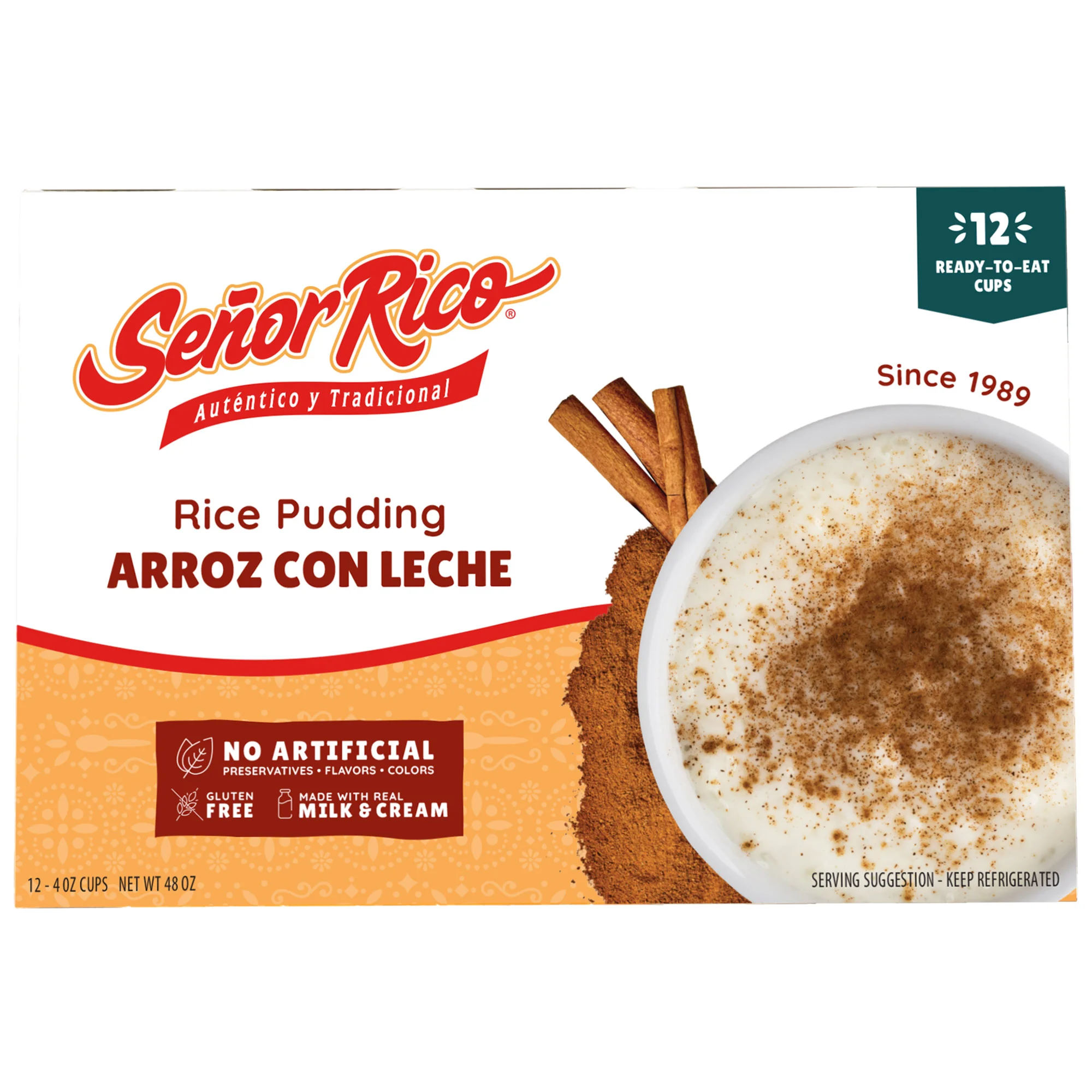 SEÑOR RICO RICE PUDDING 12/4 OZ - Image 1