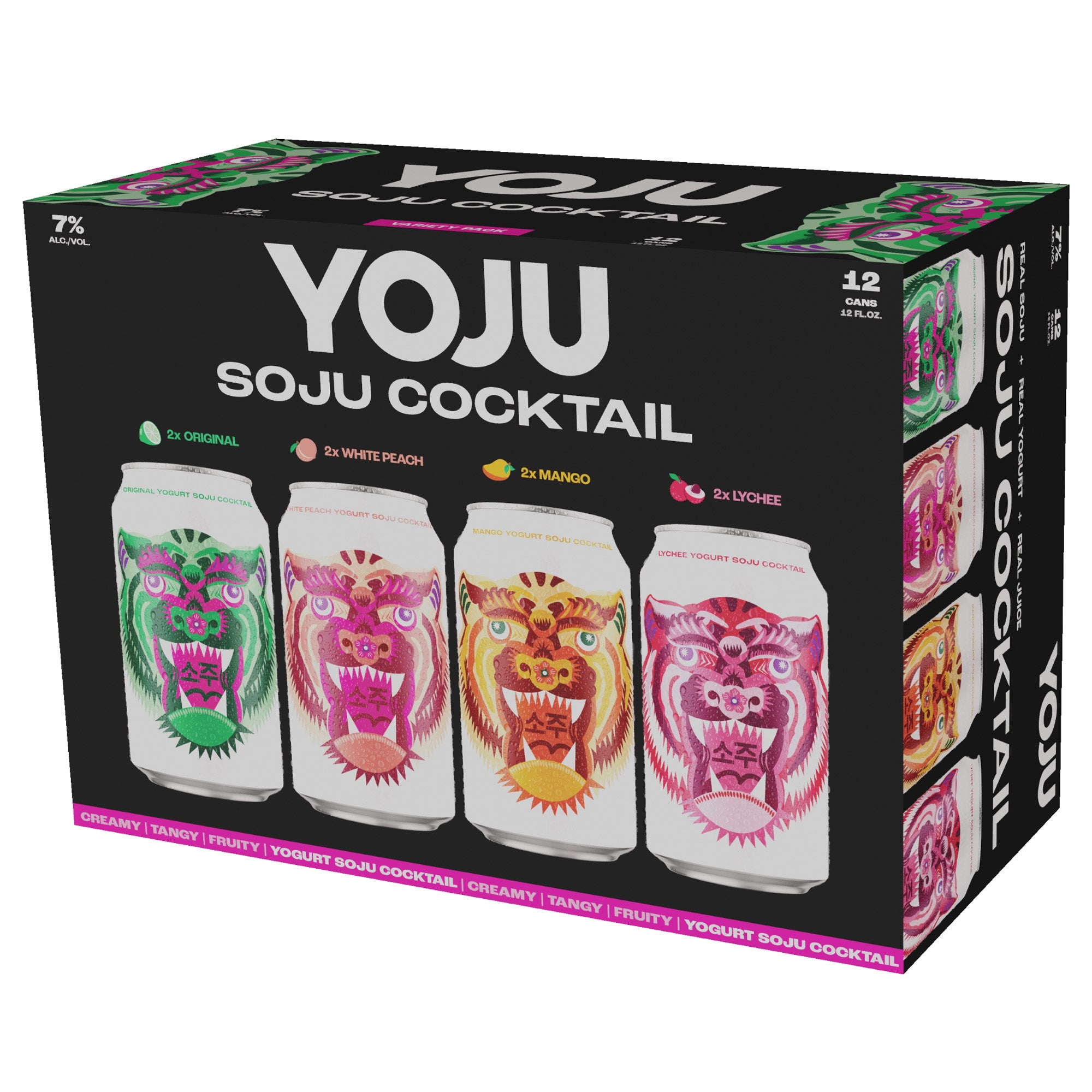 YOJU YOGURT SOJU COCKTAIL VARIETY 12/12 OZ CAN