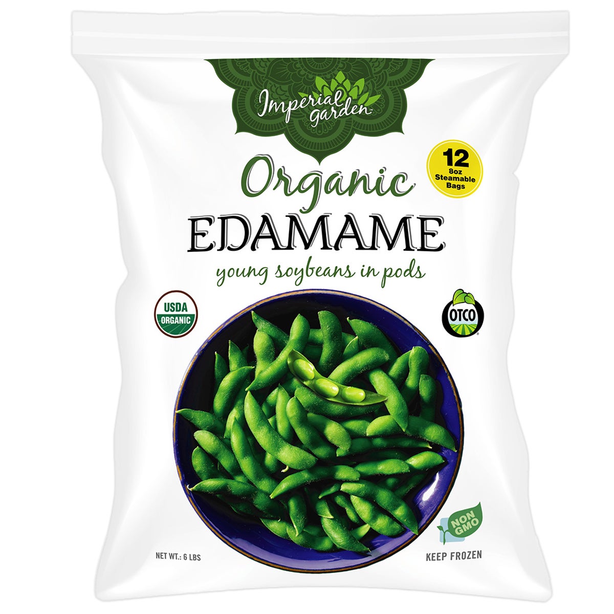 ORGANIC IMPERIAL GRDN EDAMAME STEAM BAGS 12/8 OZ (6 LBS) - Image 1