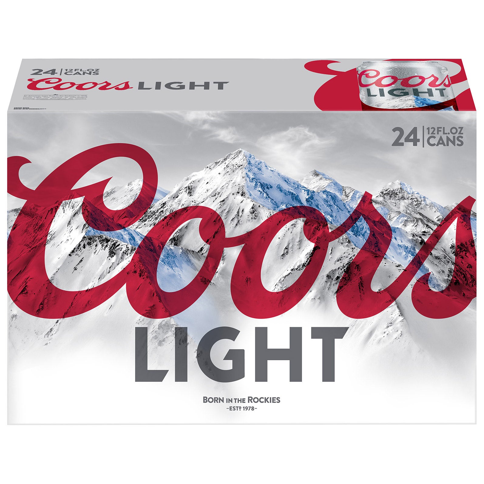 COORS LIGHT 24/12OZ CANS