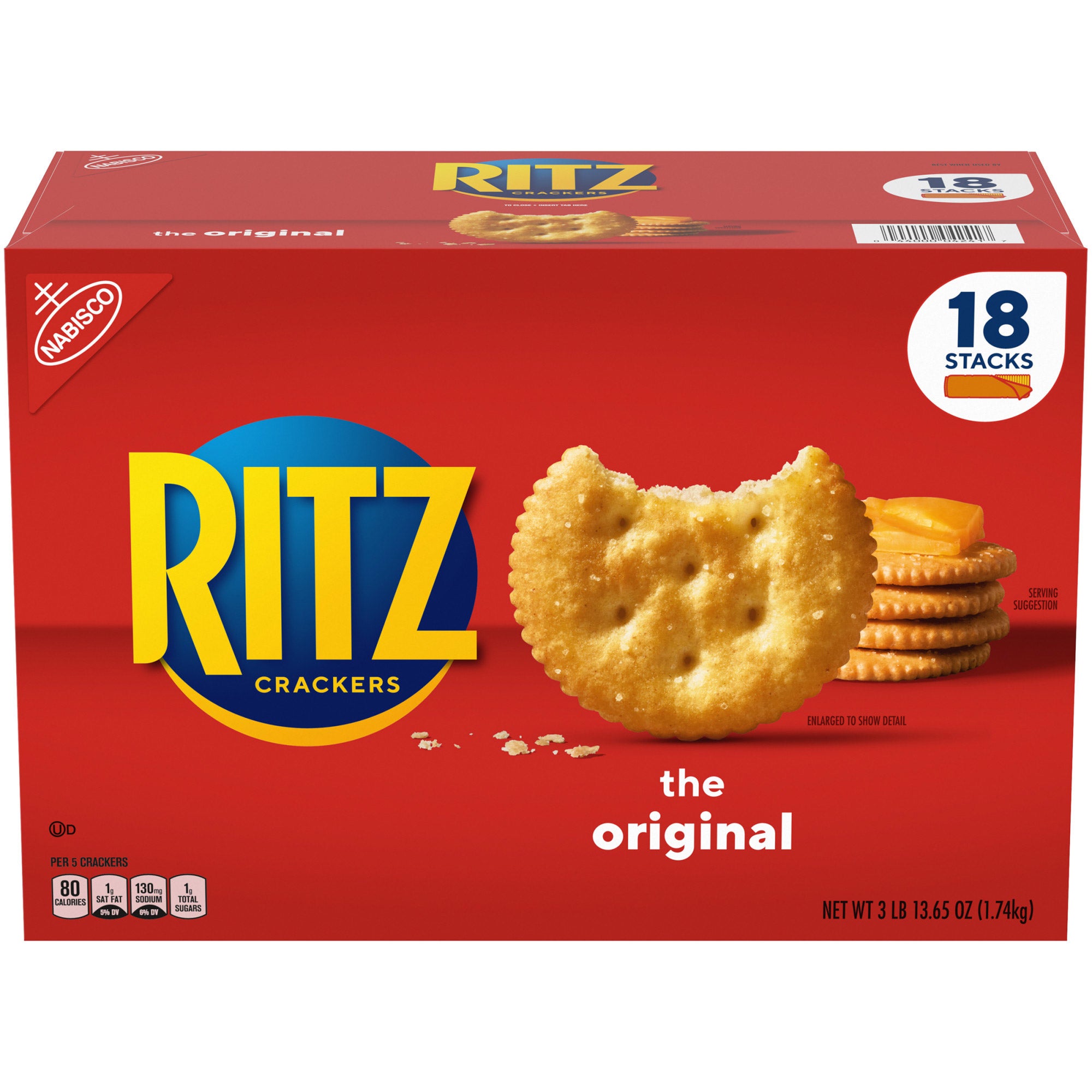 NABISCO RITZ CRACKERS 61.6 OZ (3.85 LBS) - Image 1