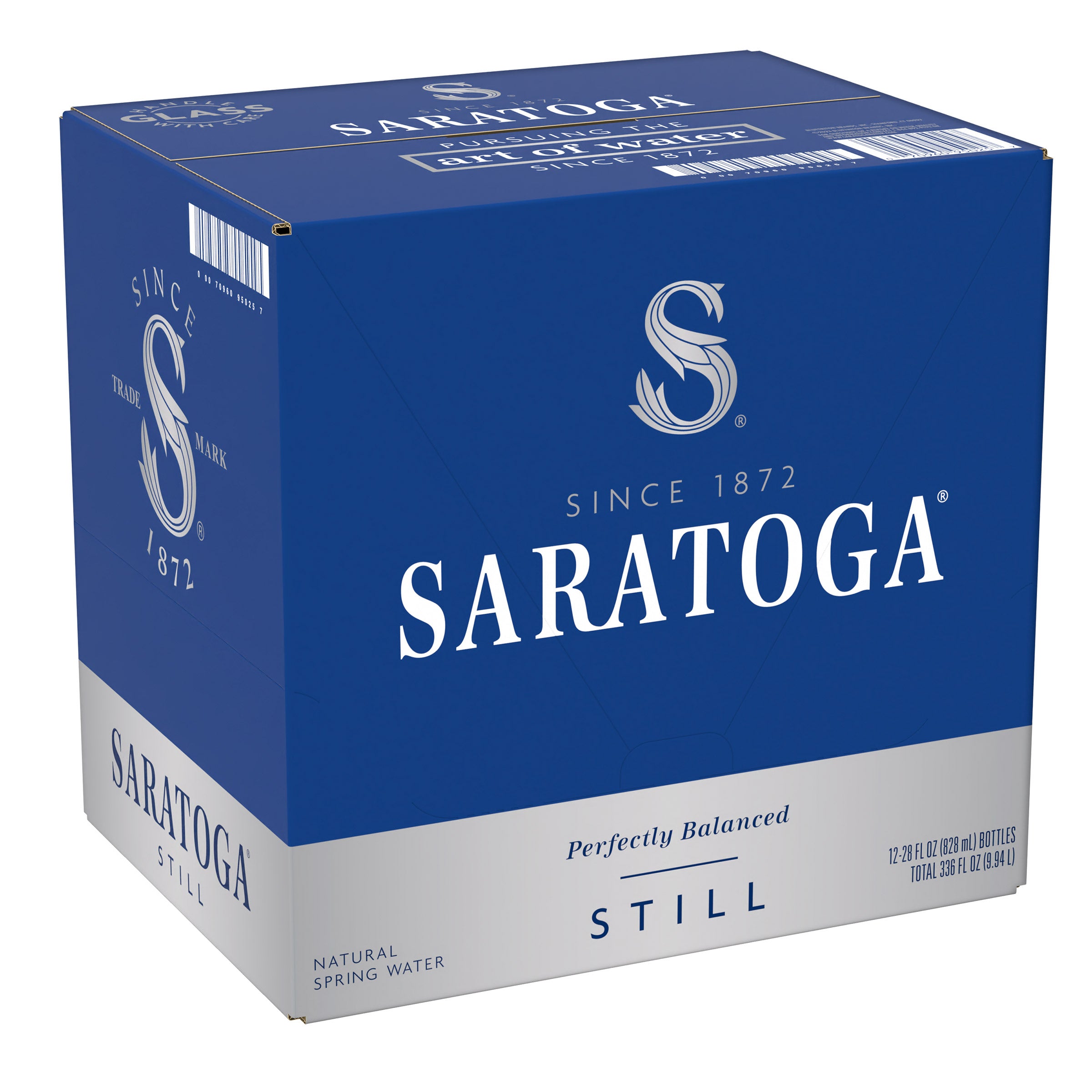 SARATGA STILL WATER GLASS 12/28 FL OZ (10.5 QTS) - Image 1