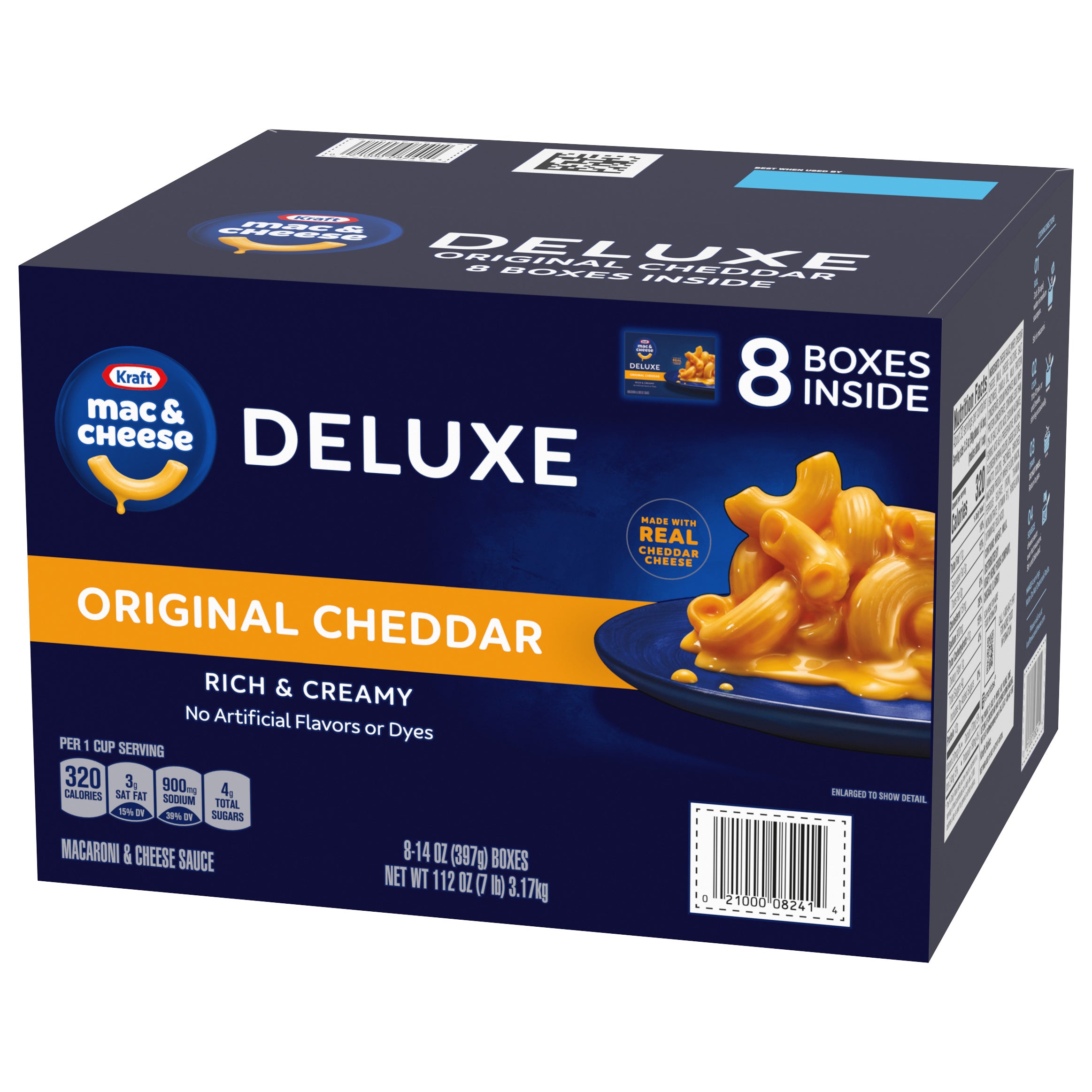 KRAFT DELUXE MAC & CHEESE 8/14 OZ
