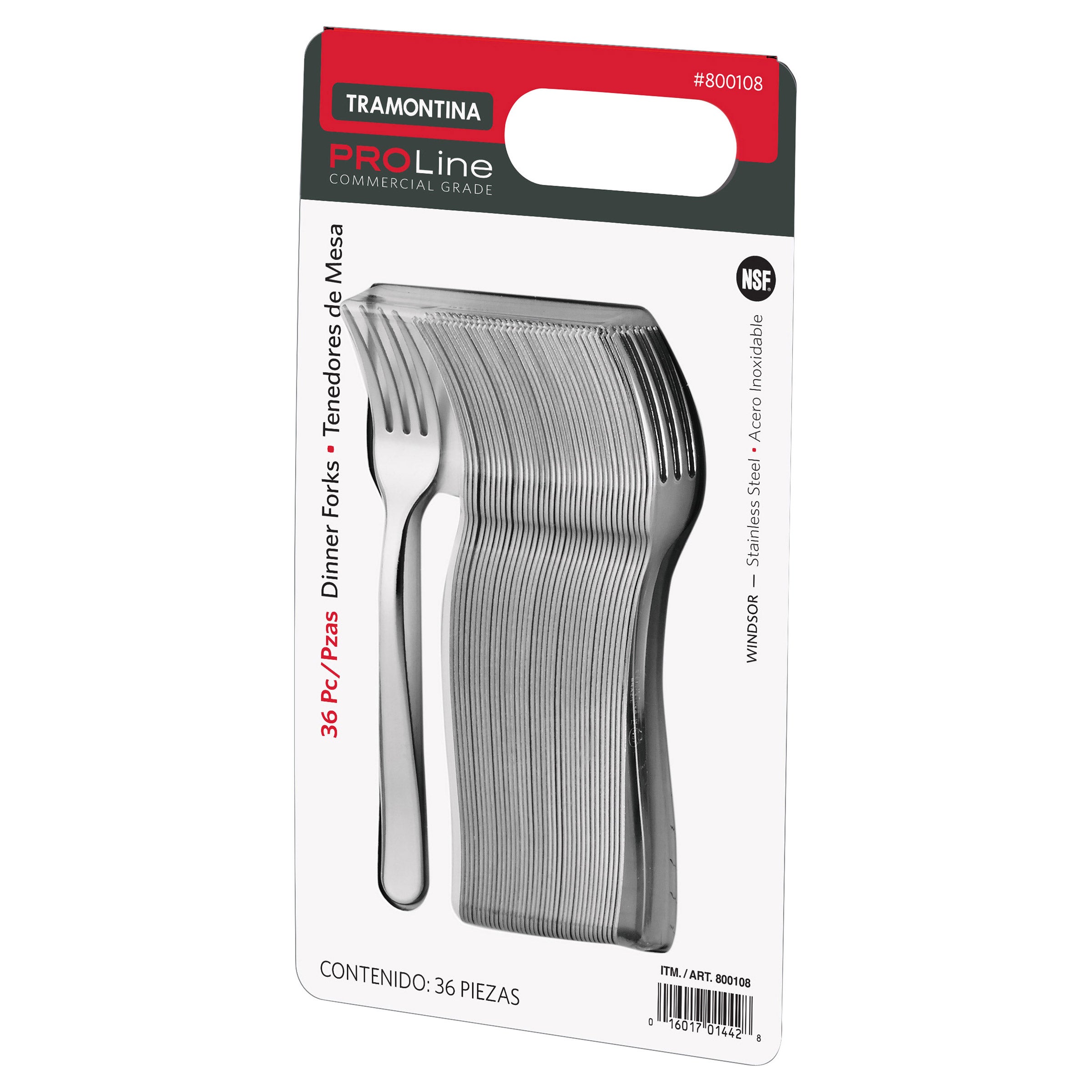 TRAMONTINA PROLINE STAINLESS STEEL 36-CT DINNER FORKS