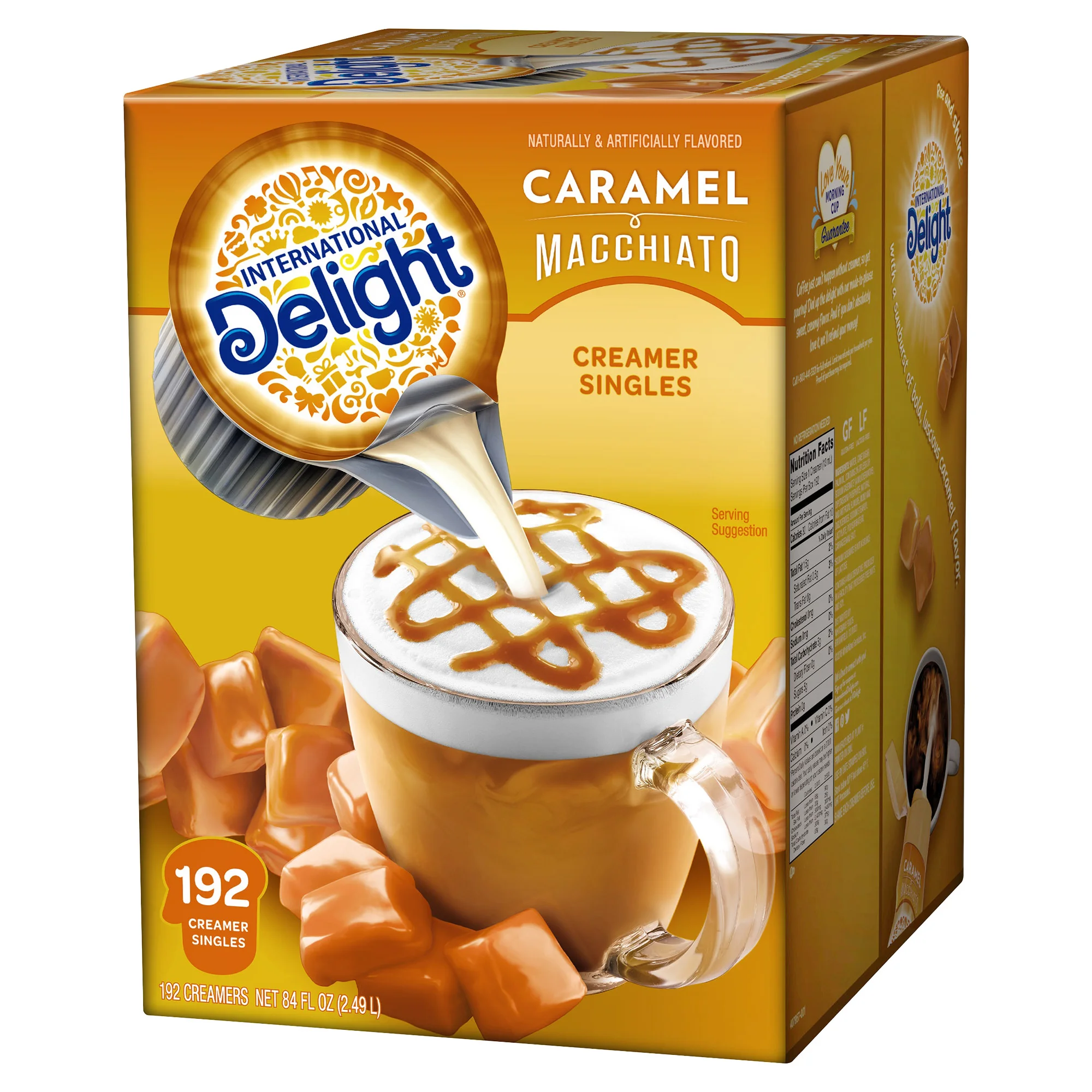 INTERNATIONAL DELIGHT CARAMEL MACCHIATO CREAMER 192 CT - Image 1
