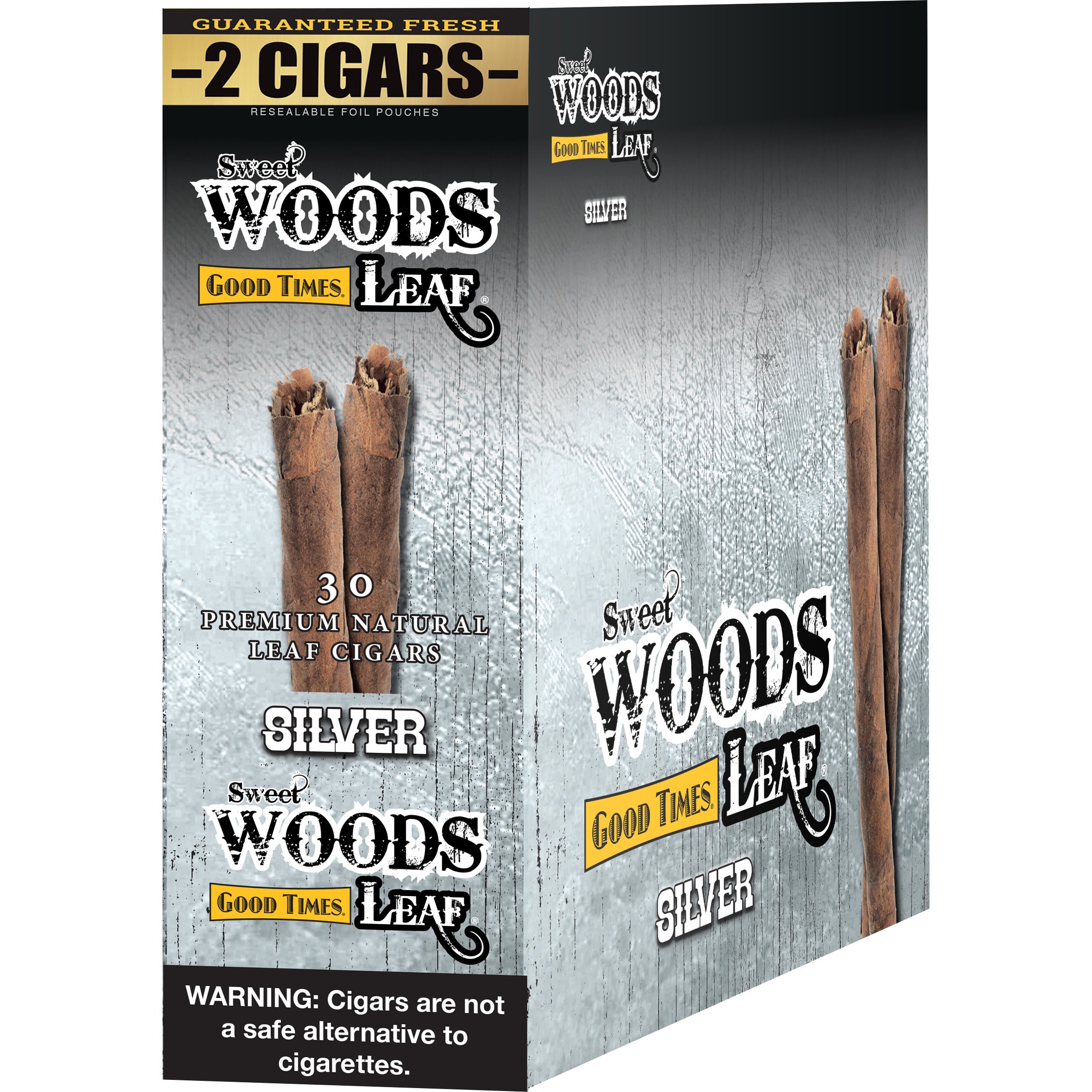 SWEET WOODS LEAF CIGAR SILVER 15/2CT PCH - Image 1