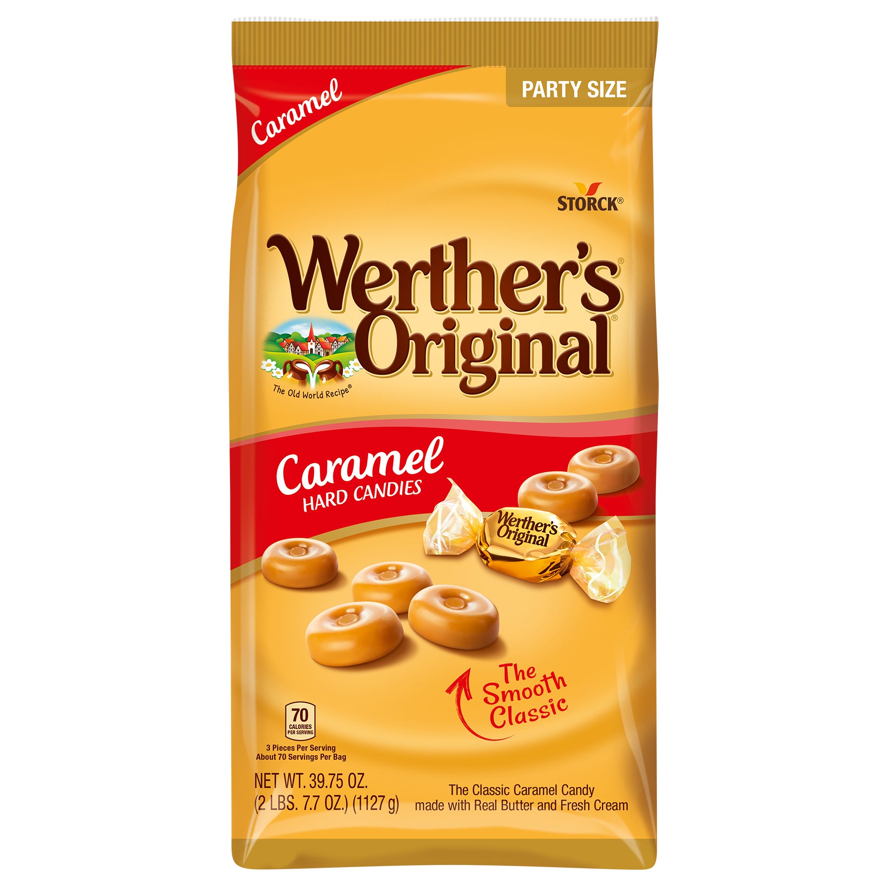 WERTHER'S ORIGINAL CARAMEL HARD CANDIES 39.75 OZ - Image 1