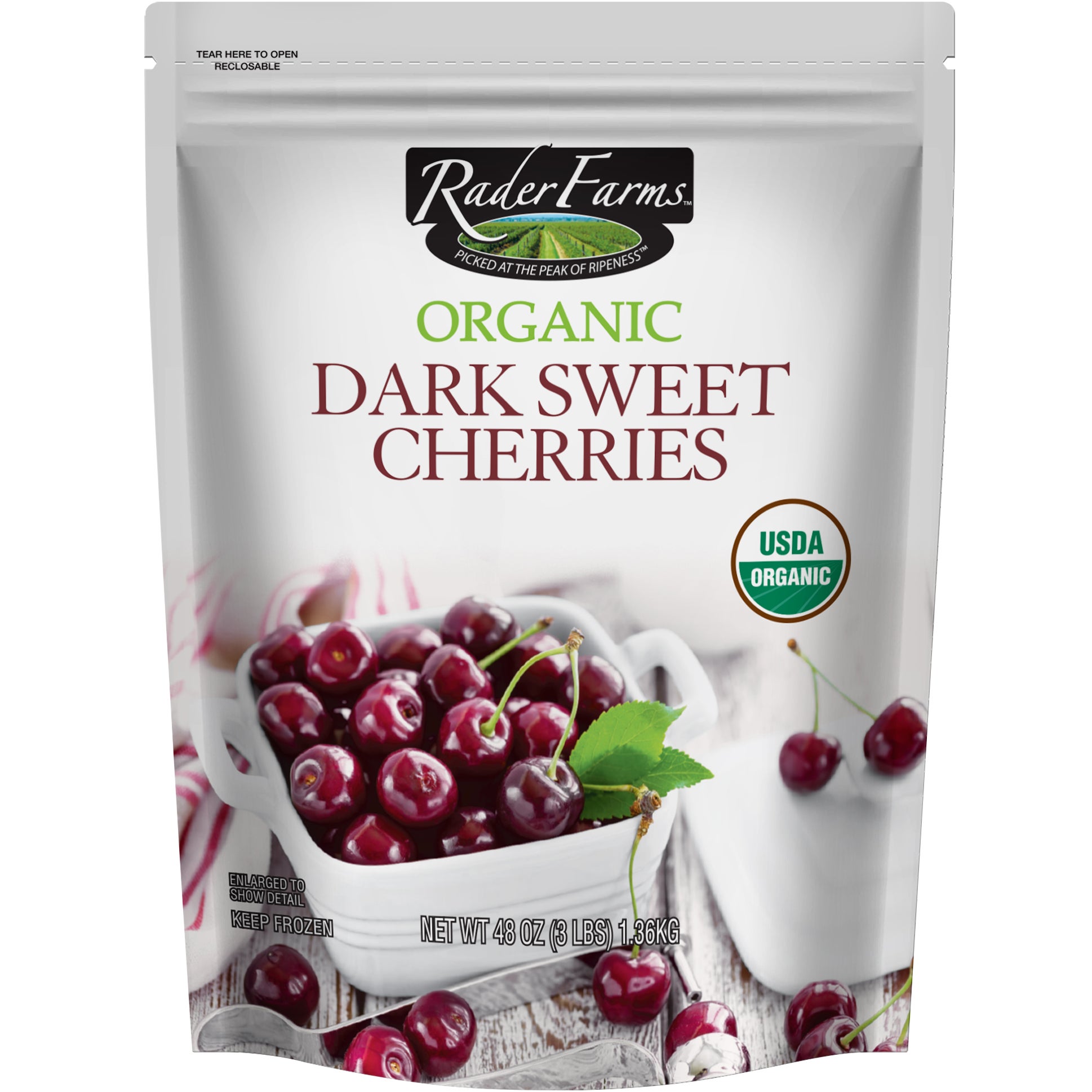 RADER FARMS ORGANIC DARK SWEET CHERRIES 3 LBS - Image 1
