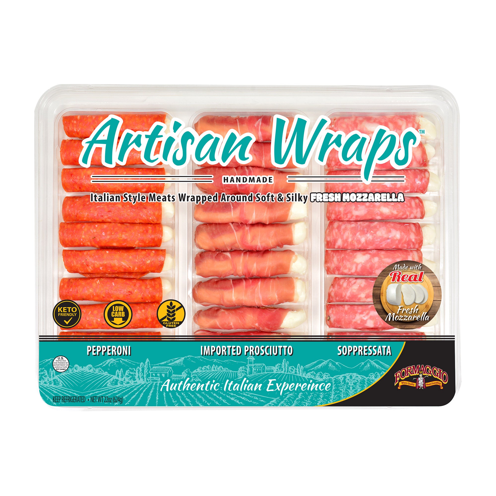 FORMAGGIO ARTISAN WRAPS 22 OUNCE PACKAGE