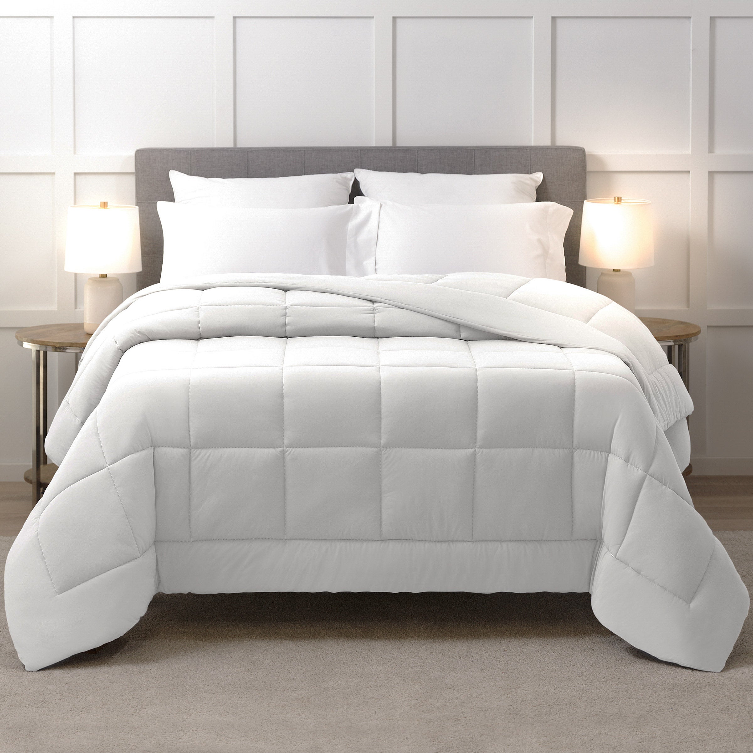 ALLIED HOME DOWN ALT KING COMFORTER - WHITE - Image 1
