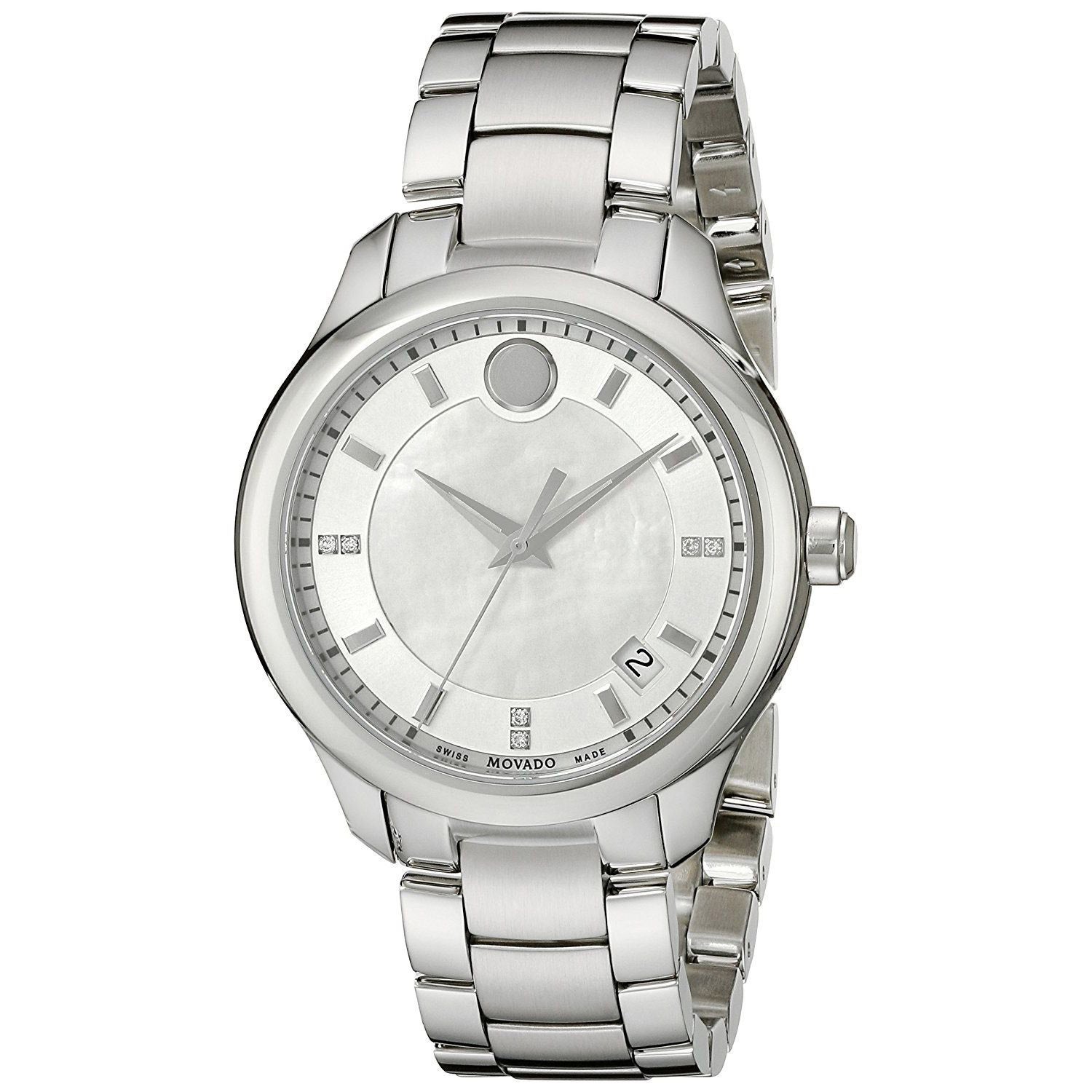 MOVADO BELLINA MOTHER OF PEARL LADIES QUARTZ WATCH