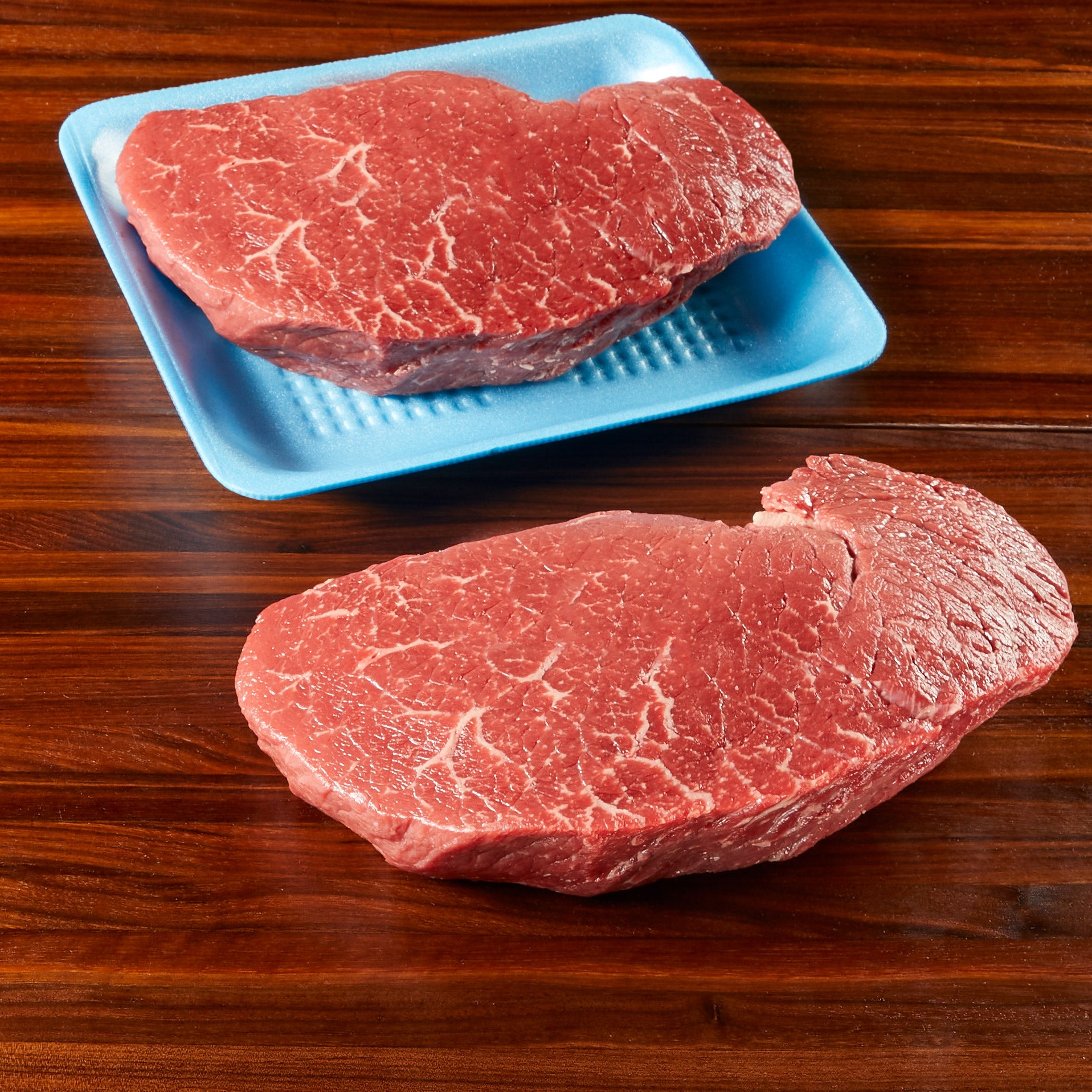 BEEF ROUND TOP ROUND STEAK USDA PRIME PER LB.