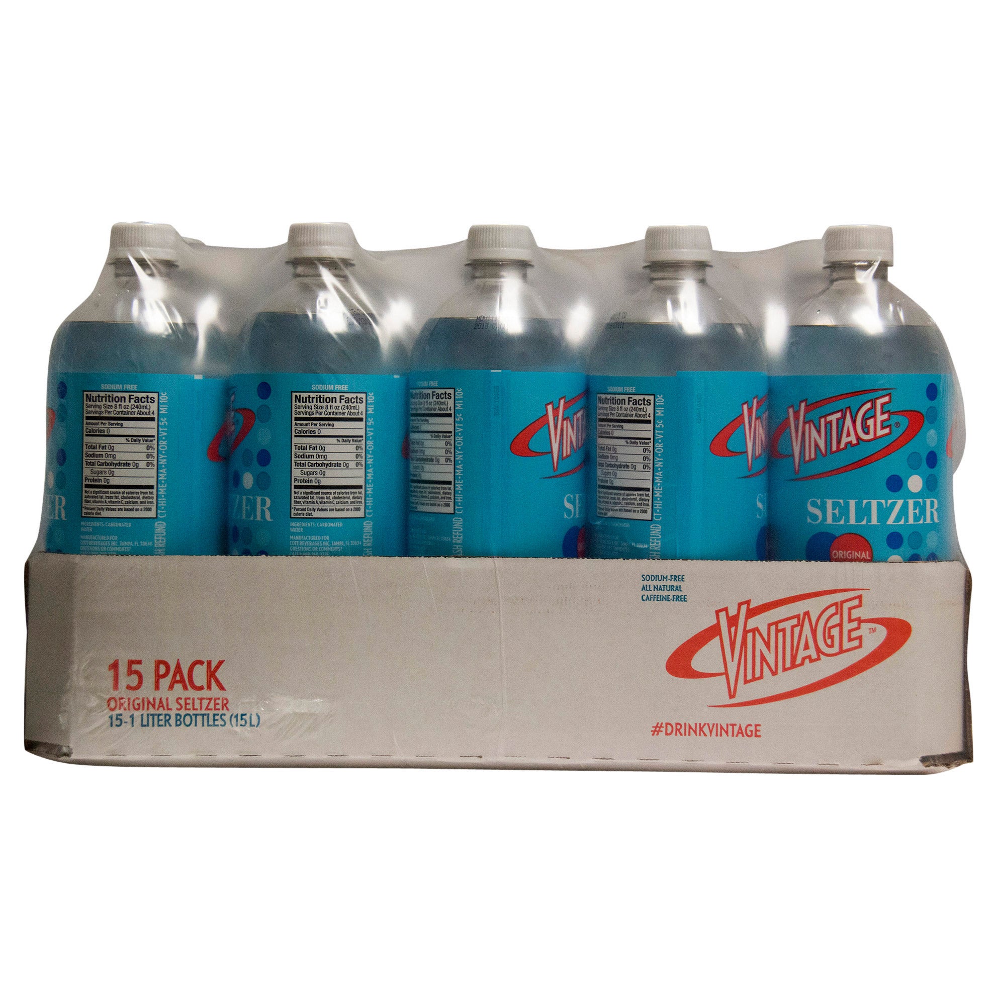 VINTAGE SELTZER WATER 15/33.8 FL OZ