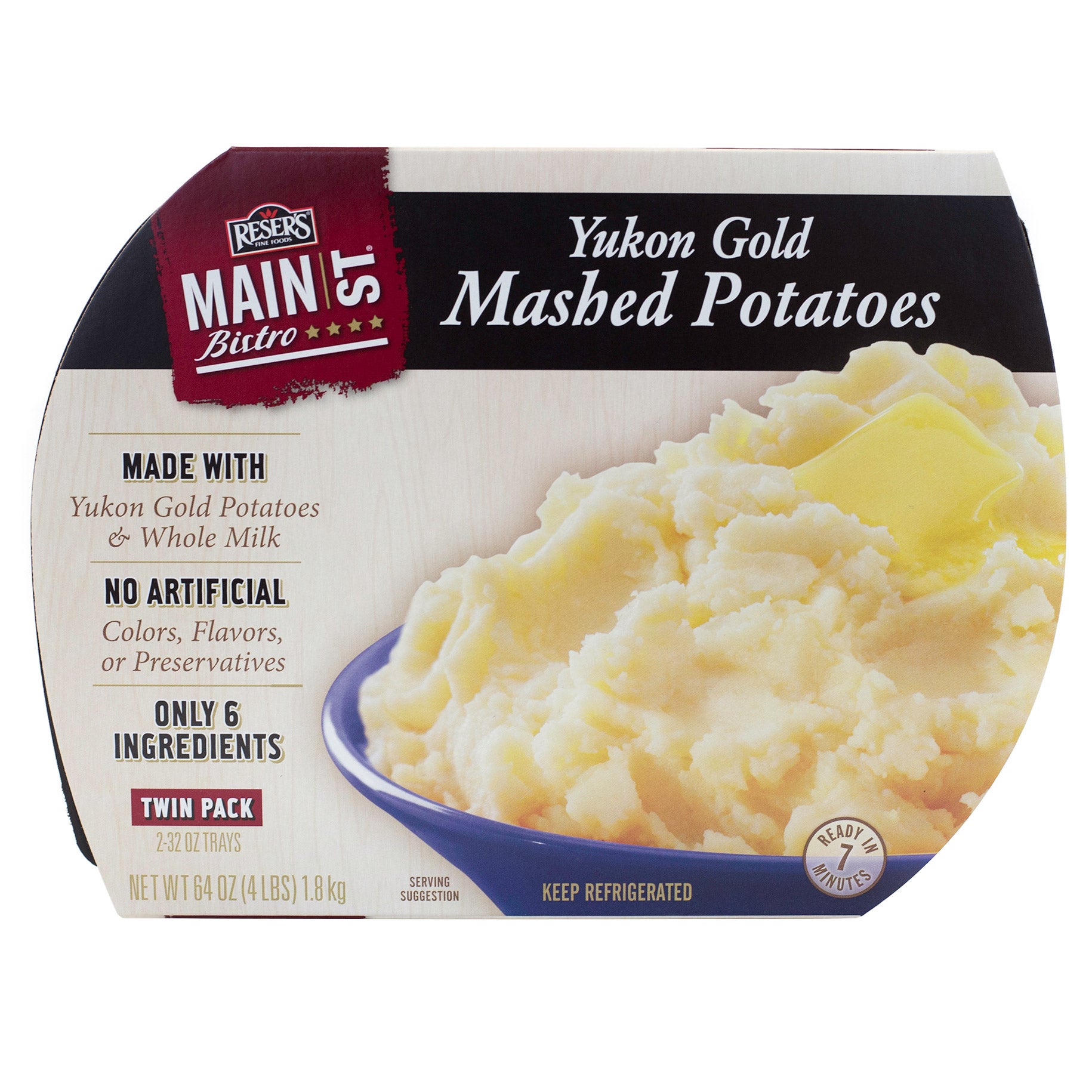 MAIN STREET BISTRO YUKON GOLD MASHED POTATOES 2/32 OZ