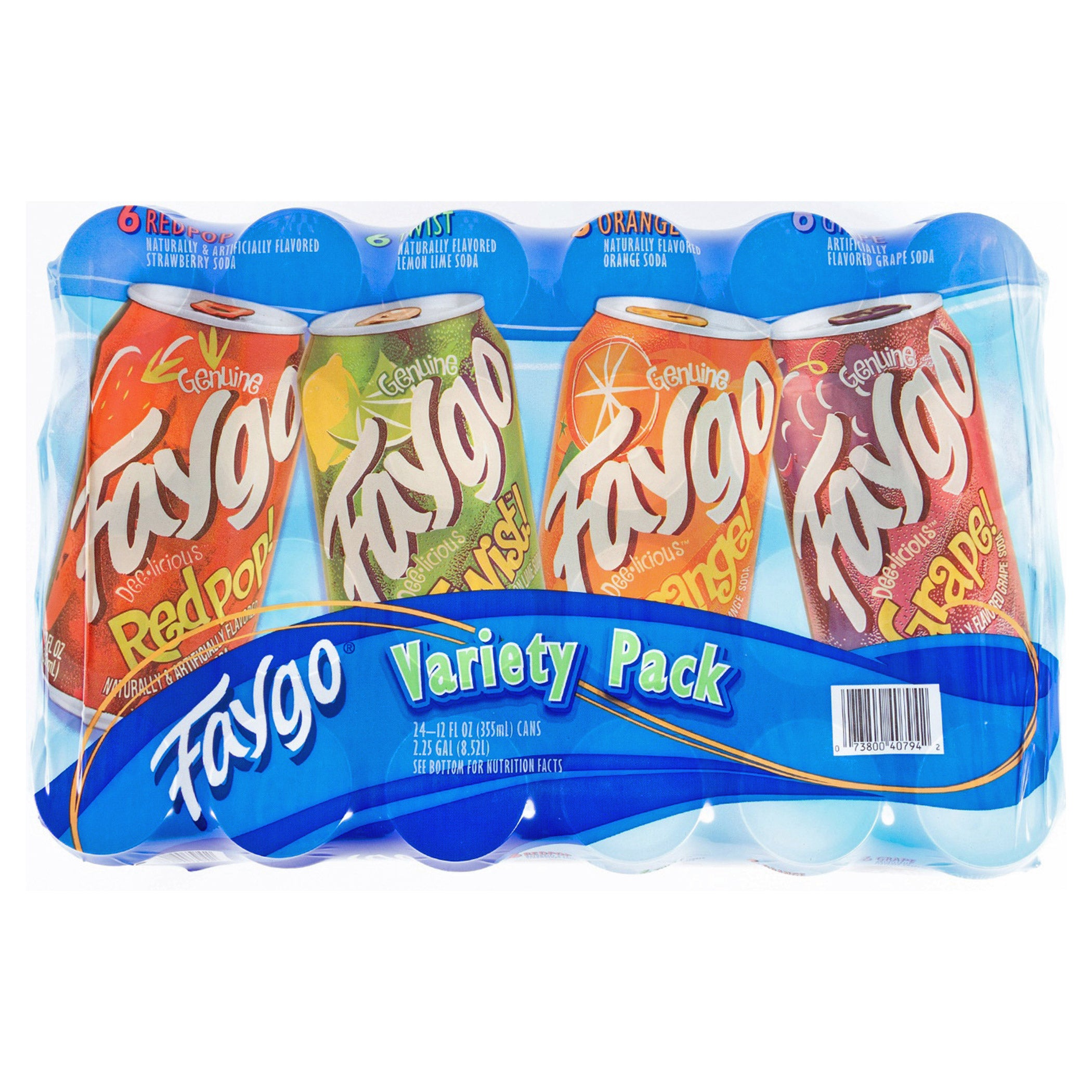 FAYGO VARIETY PACK 24/12 OZ
