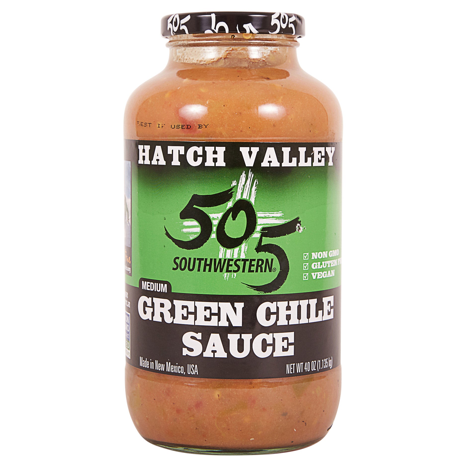 505 ALL NATURAL MED GREEN CHILI SAUCE 40 OZ - Image 1