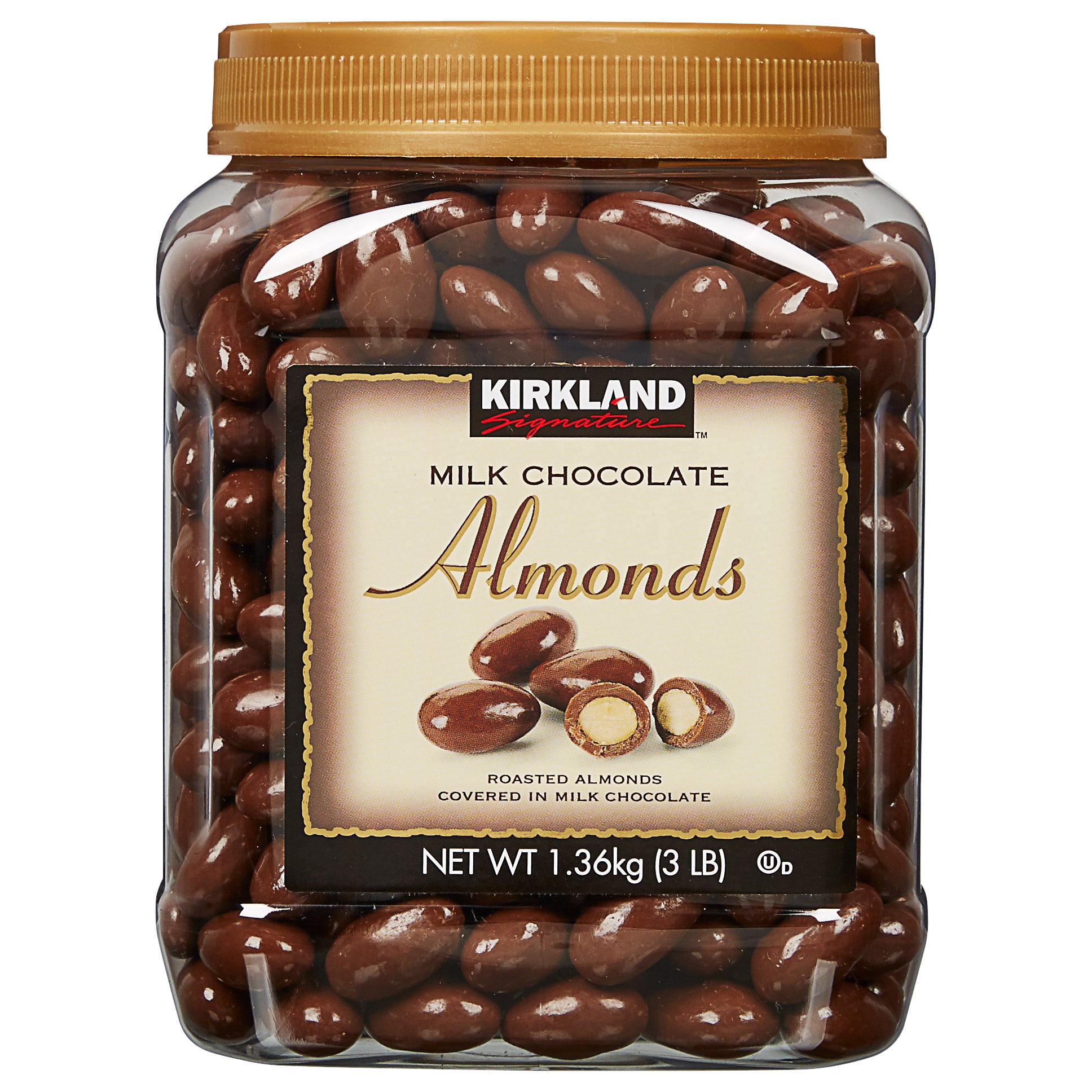 KIRKLAND SIGNATURE CHOCOLATE ALMONDS 48 OZ - Image 1