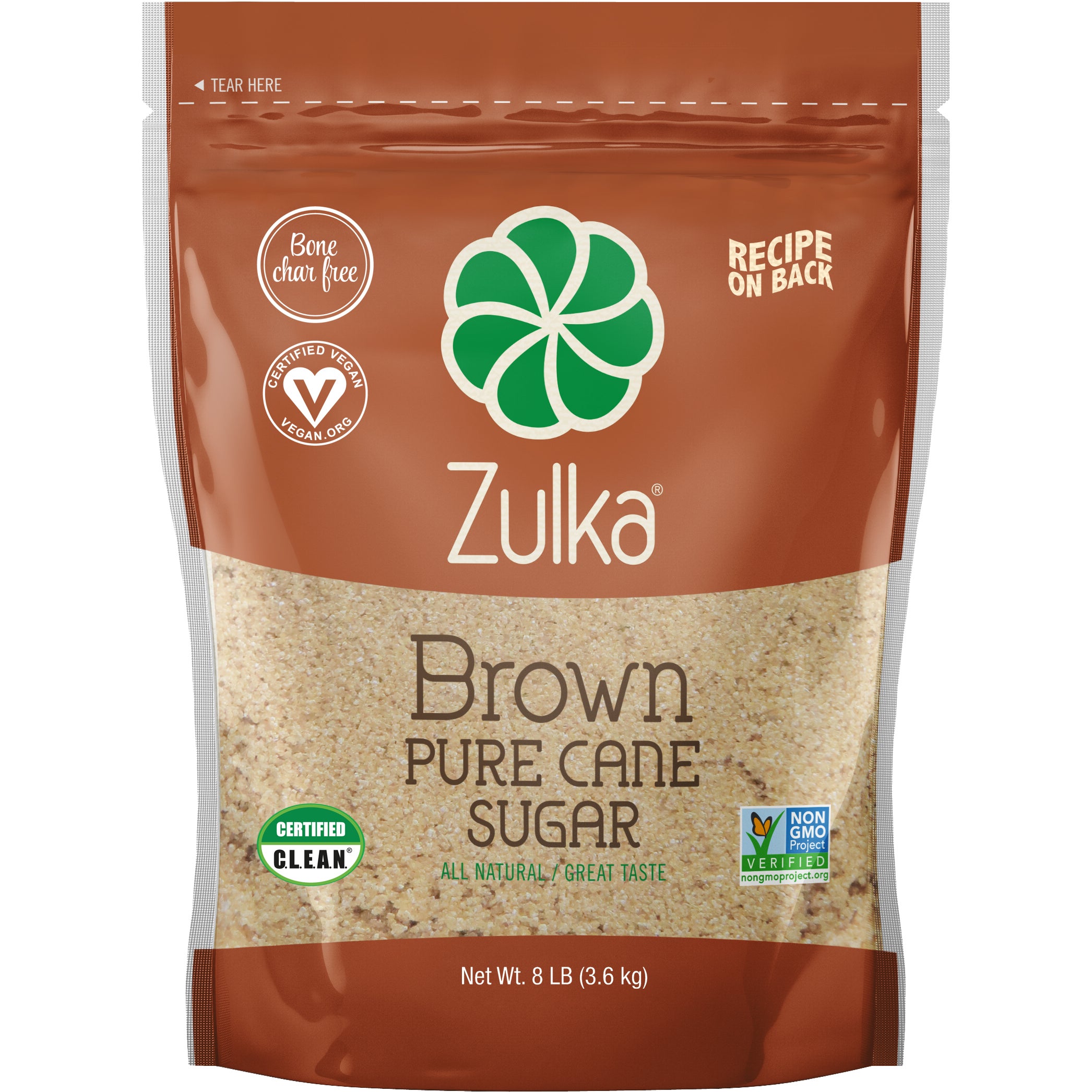 ZULKA PURE CANE BROWN SUGAR 8 LB - Image 1