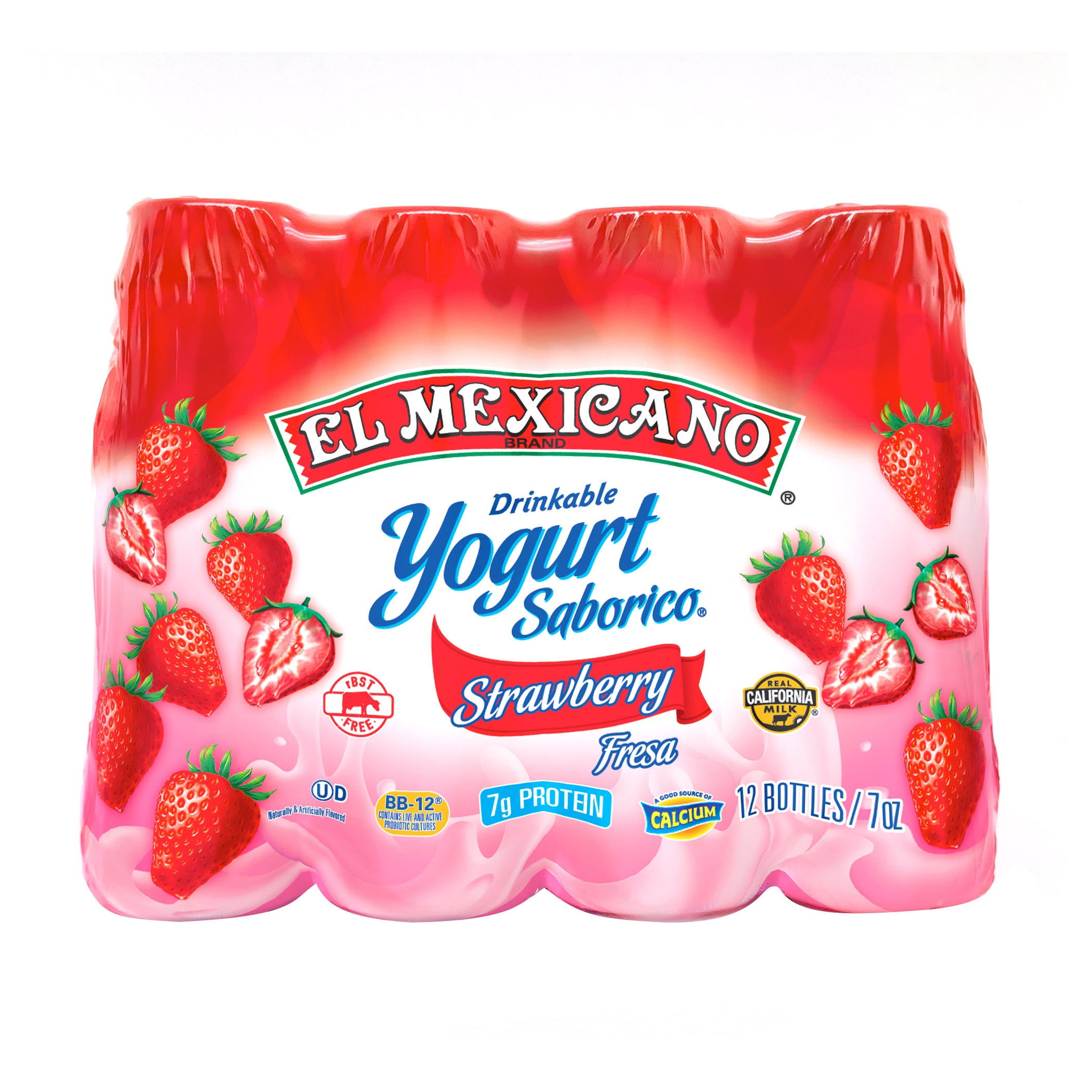 EL MEXICANO STRWBRY DRINKABLE YGRT 12/7 OZ
