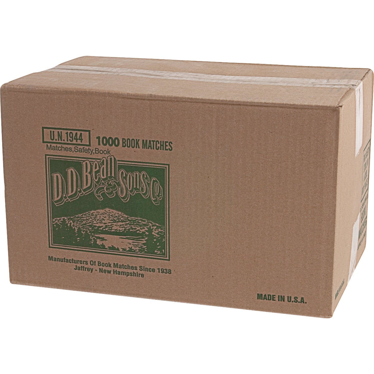 D.D. BEAN WHITE BOOK MATCHES 20/50 CT