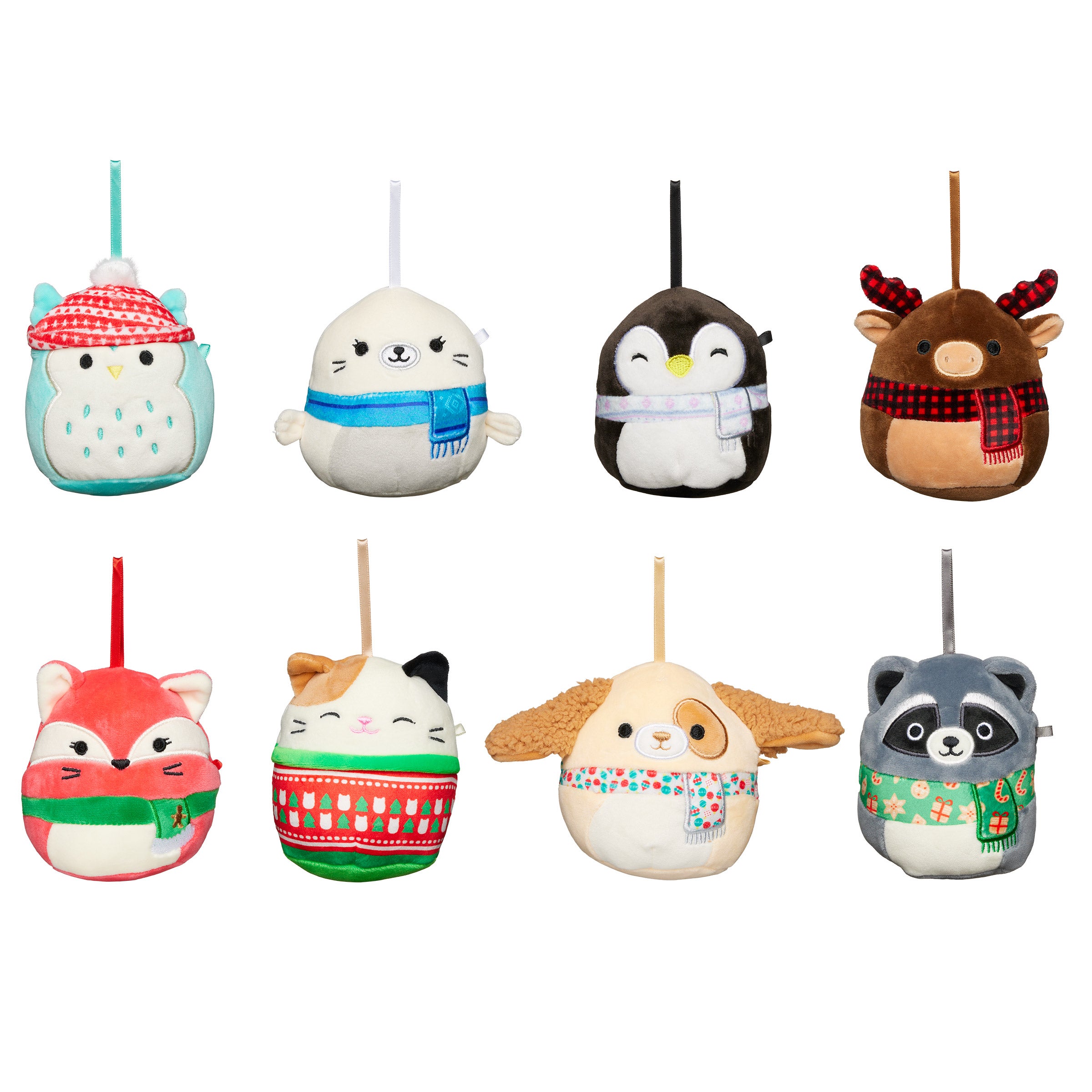 4¨ SQUISHMALLOWS LITTLE PLUSH 8PK ORNAMENTS ASSTORMENT - Image 1