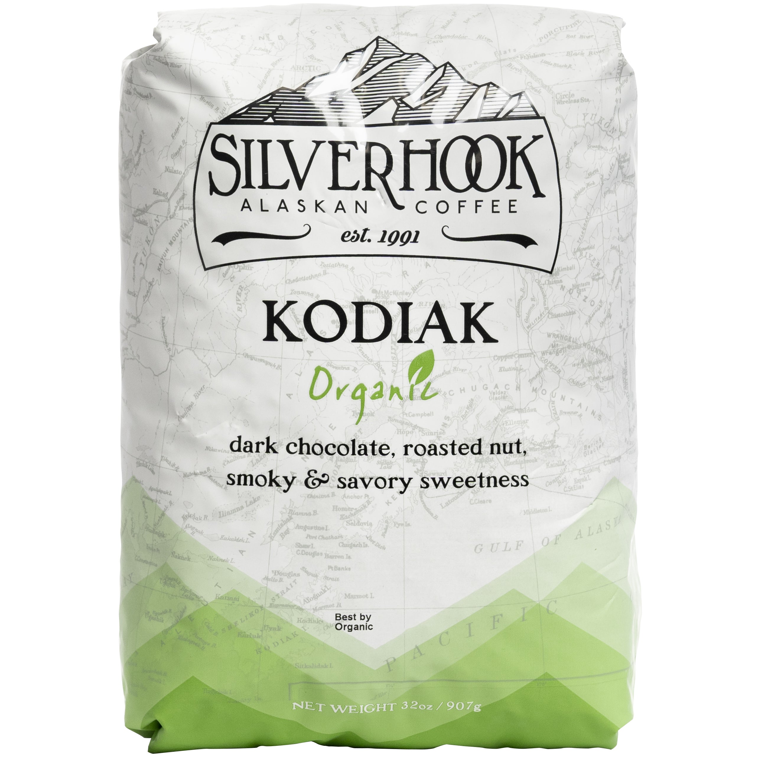 SILVERHOOK COFFEE ORGANIC KODIAK 2 LBS WHOLE BEAN - Image 1