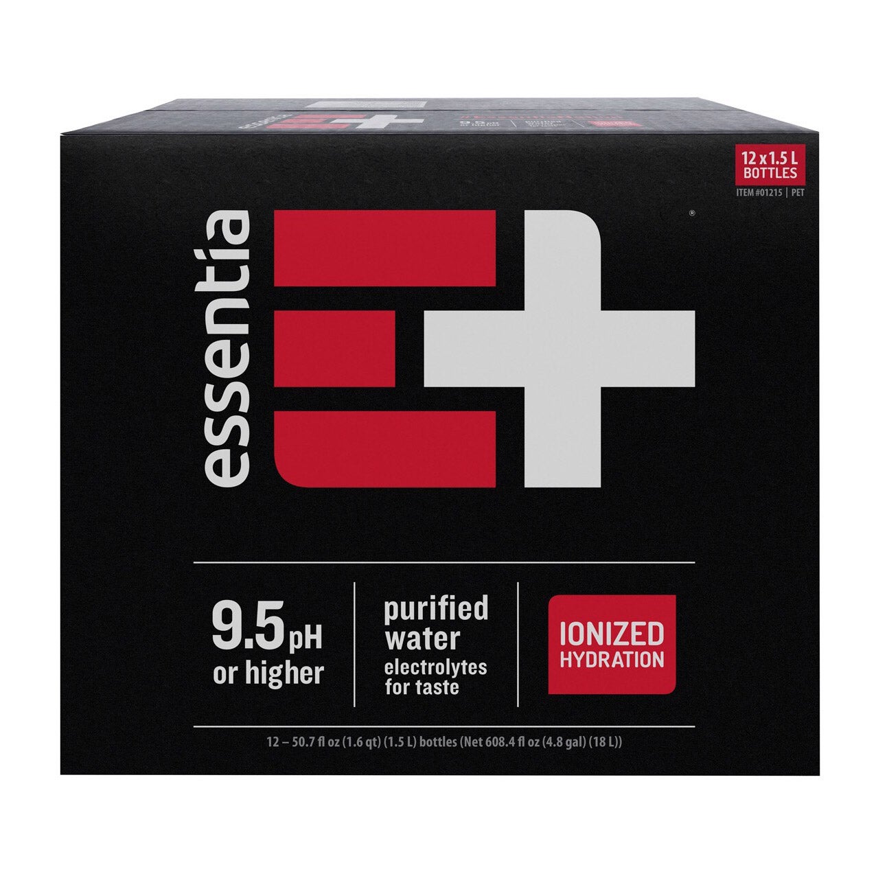 ESSENTIA IONIZED ALKALINE WATER 12/1.5LTR