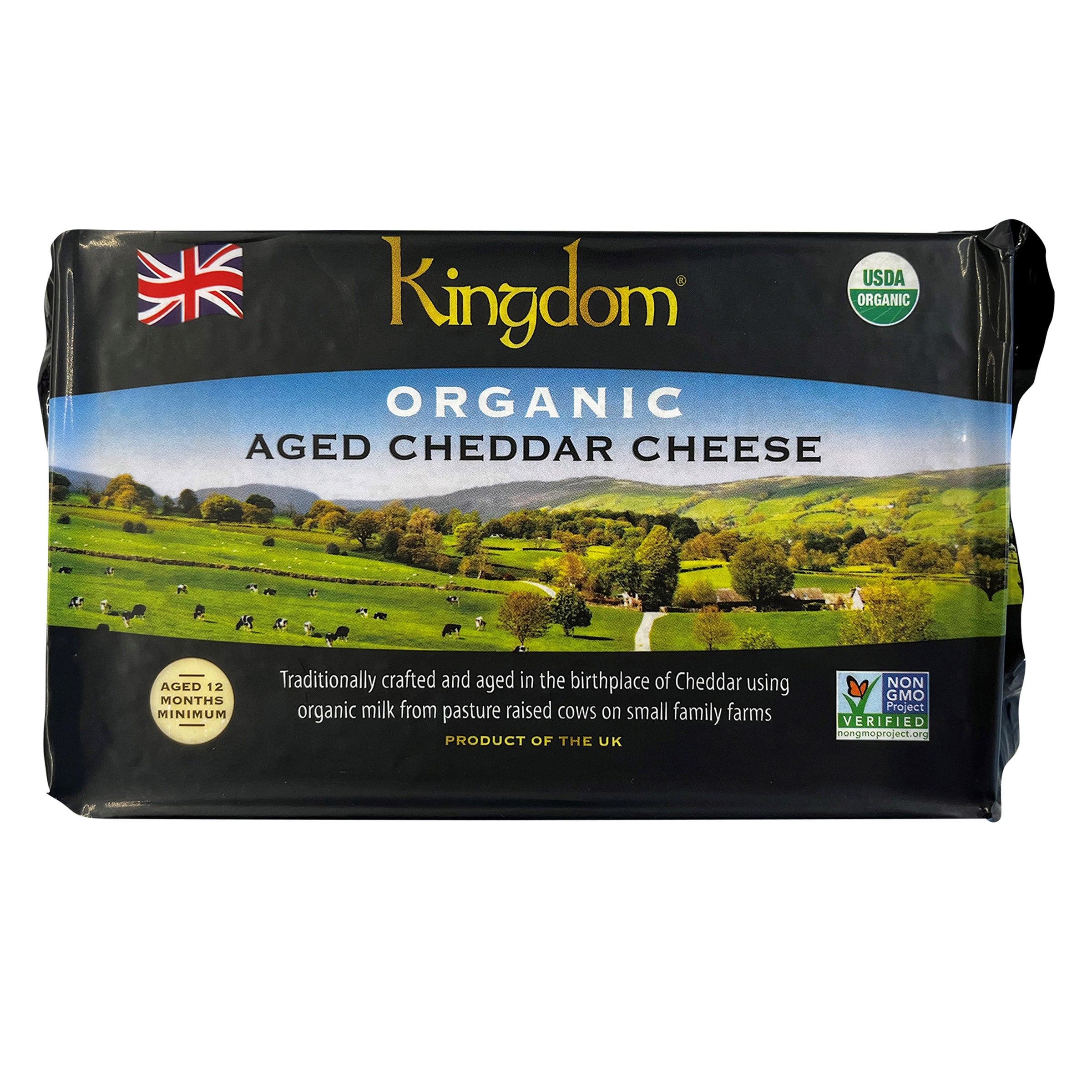 ORGANIC KINGDOM CHEDDAR BLOCK PER POUND