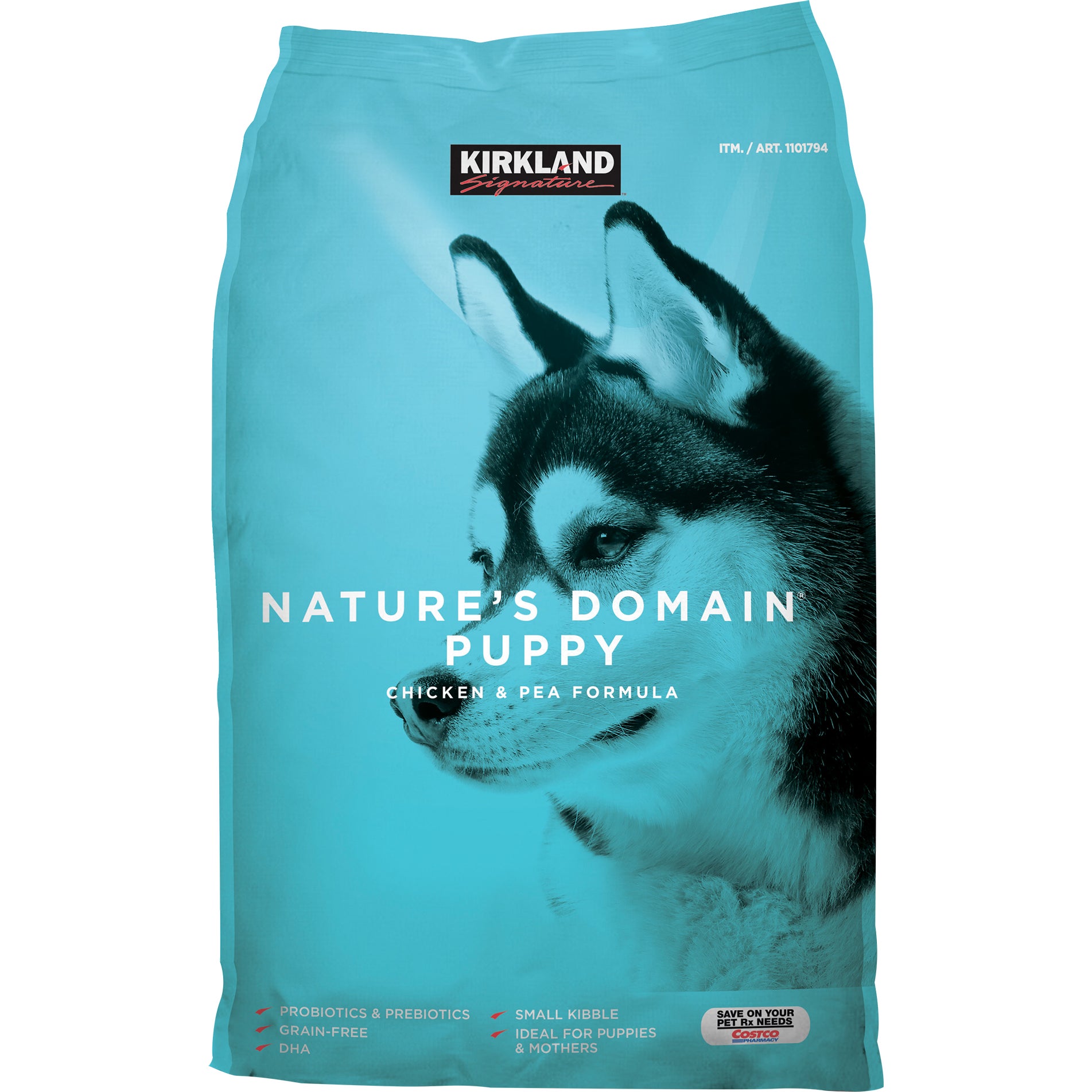 KIRKLAND SIGNATURE CHICKEN & PEA PUPPY FOOD 20 LB - Image 1