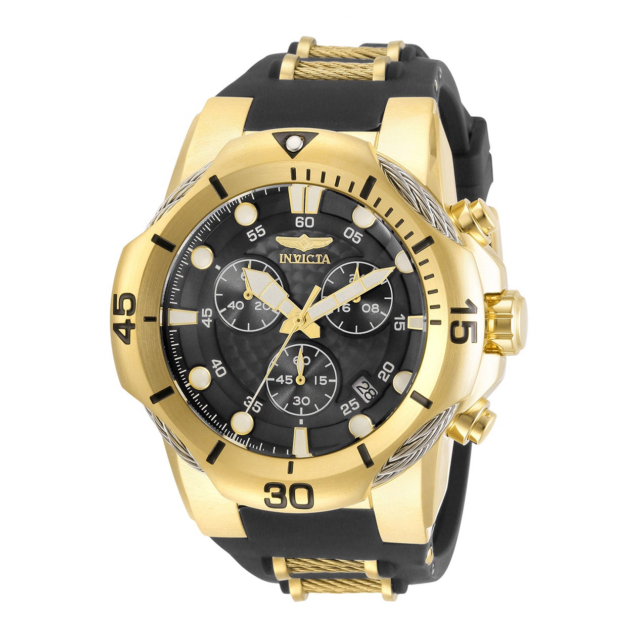 INVICTA BOLT CHARCOAL DIAL MEN'S QUARTZ WATCH - Image 1