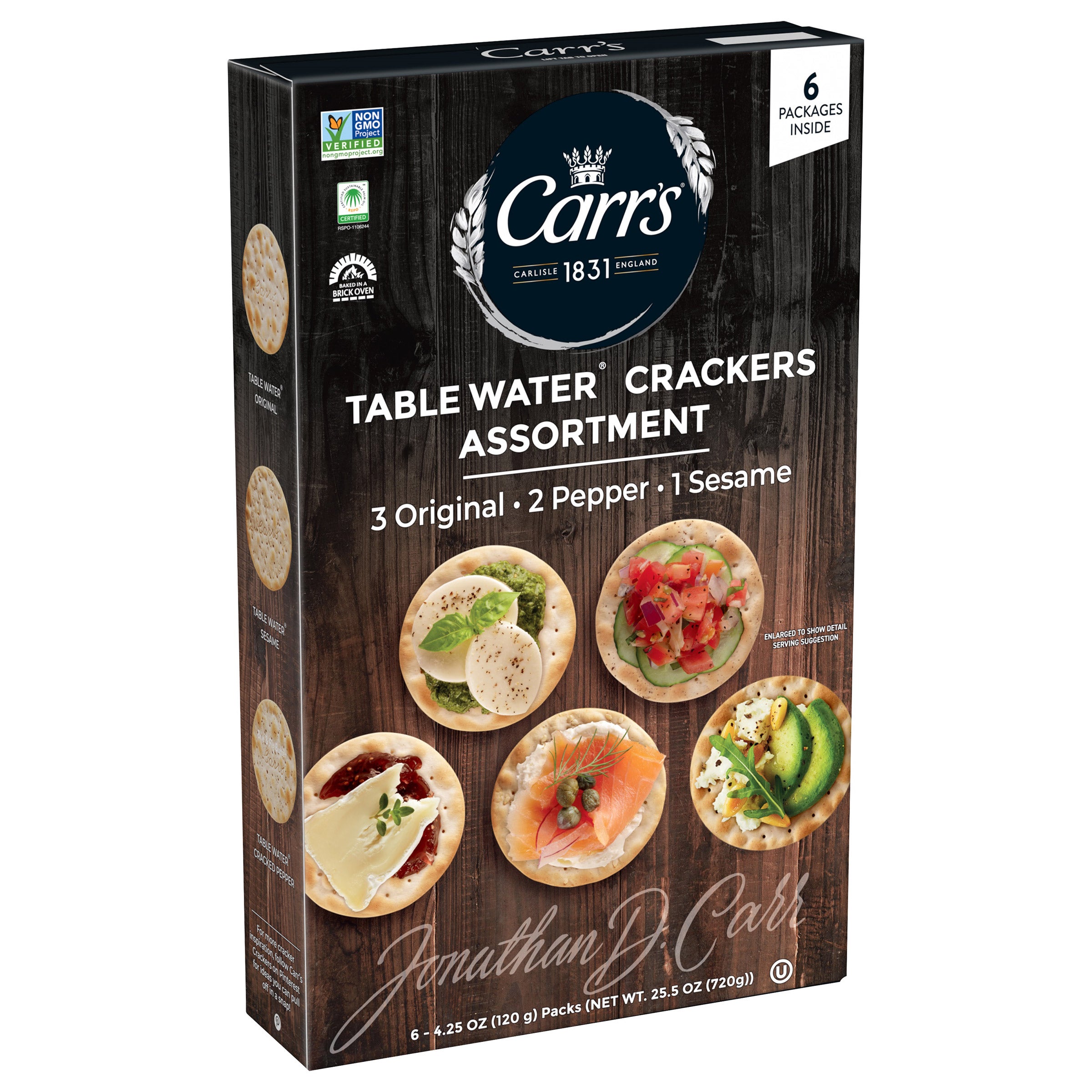 CARR'S CRACKER VARIETY PACK 25.5 OUNCE BOX