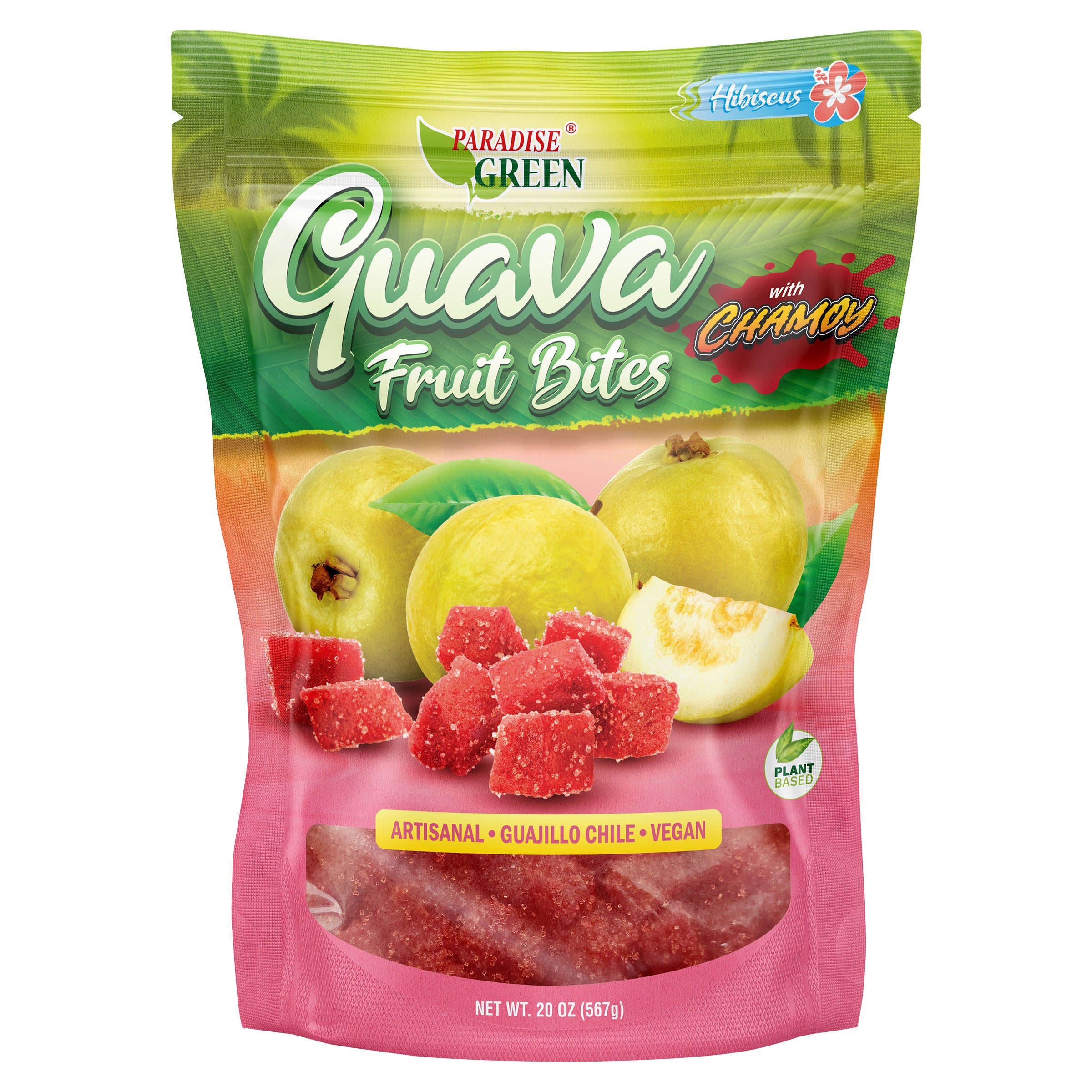PARADISE GREEN GUAVA BITES W/ CHAMOY 20 OZ - Image 1