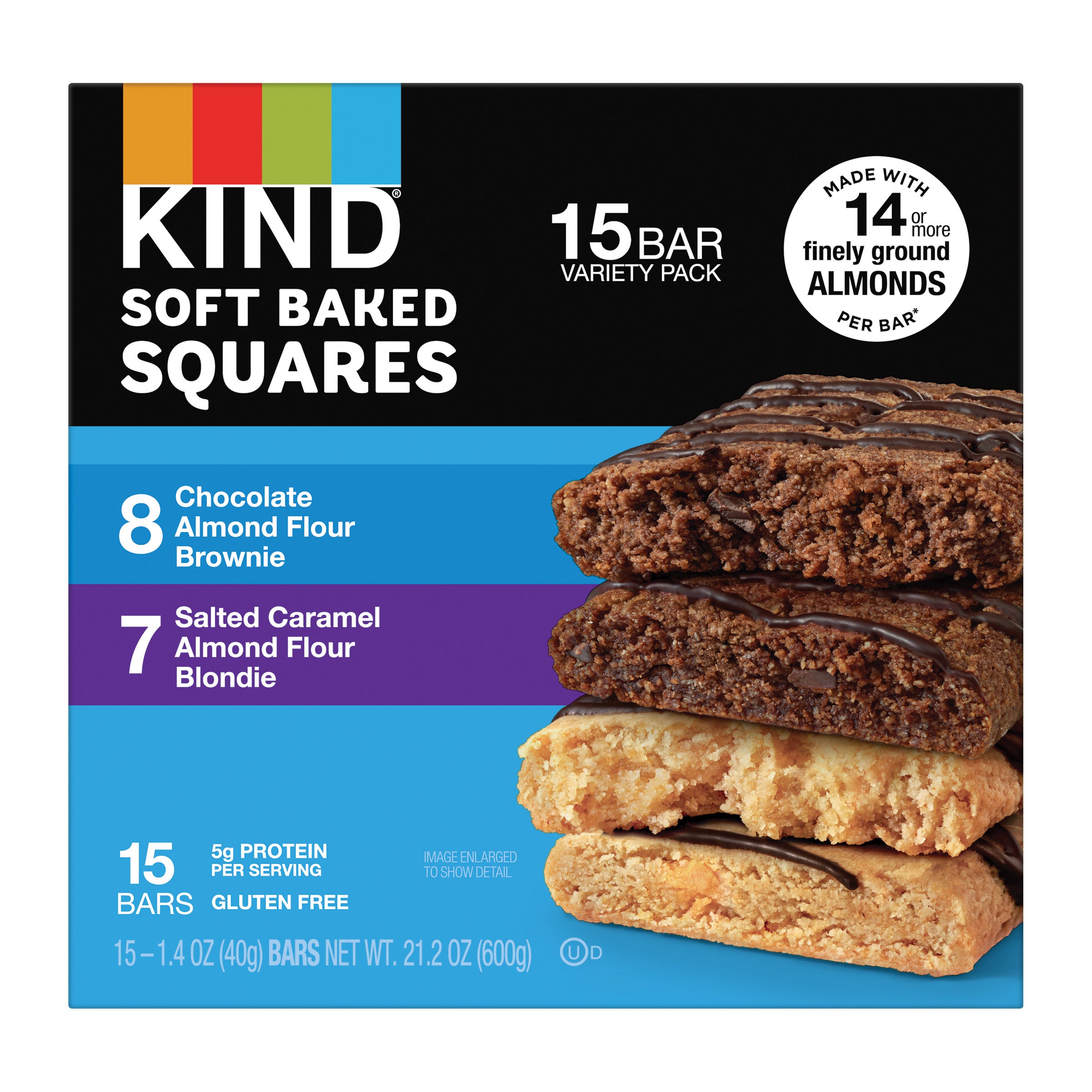 KIND SOFT BAKED SQUARES 15/1.4 OUNCE BARS
