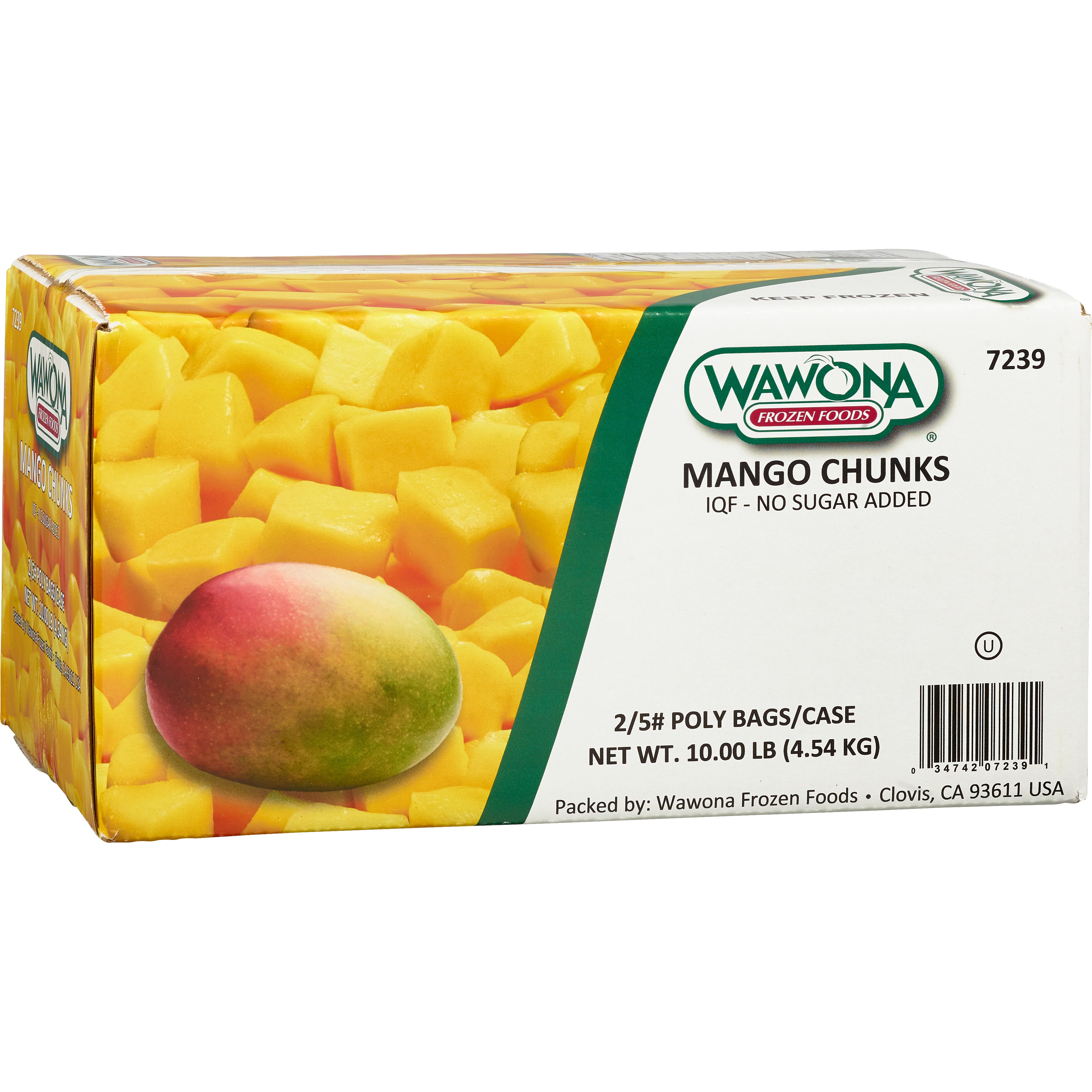 WAWONA MANGO CHUNKS 2/5 LBS CASE SALE ONLY