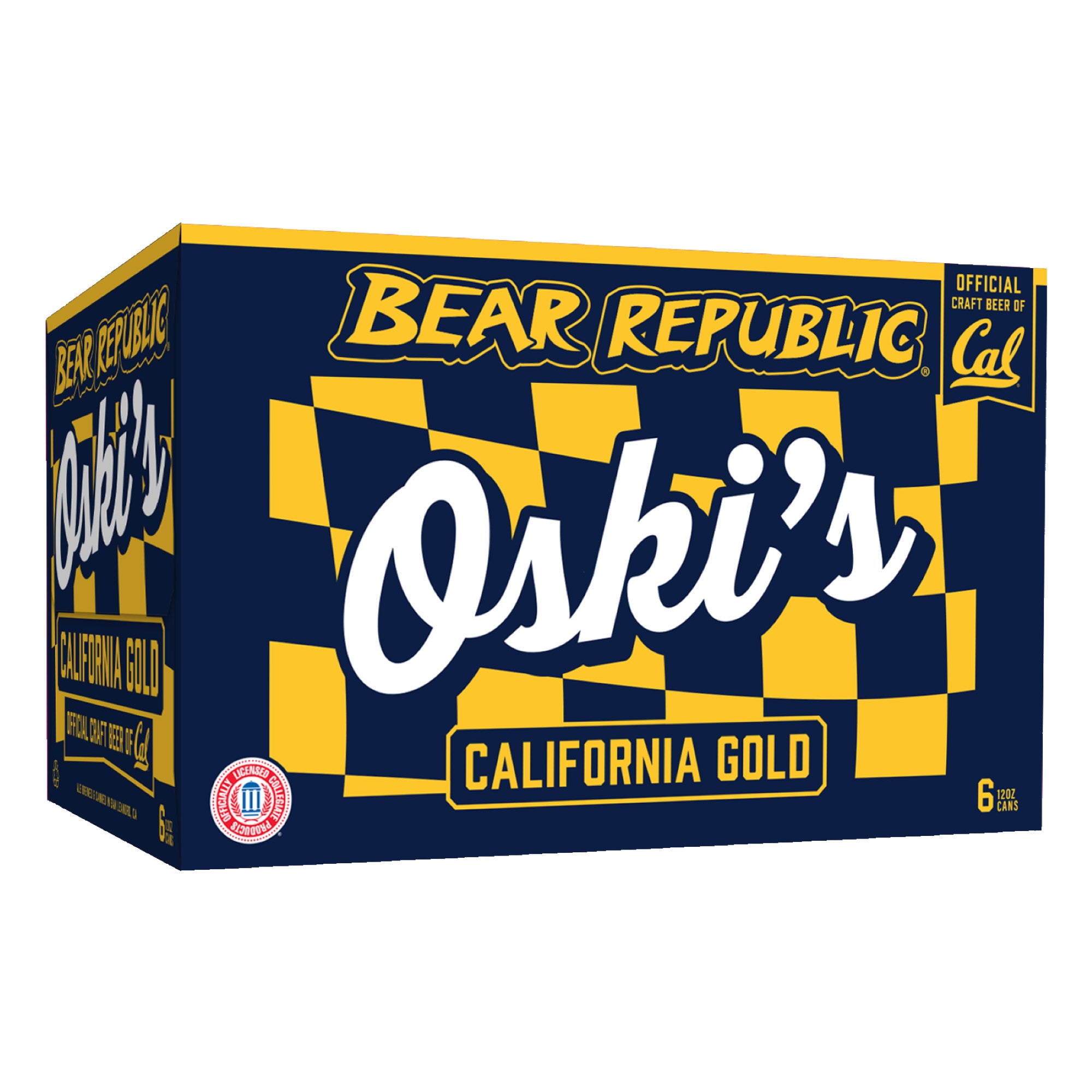 BEAR REPUBLIC OSKI'S CALIFORNIA GOLD GOLDEN ALE 6/12 OZ CAN
