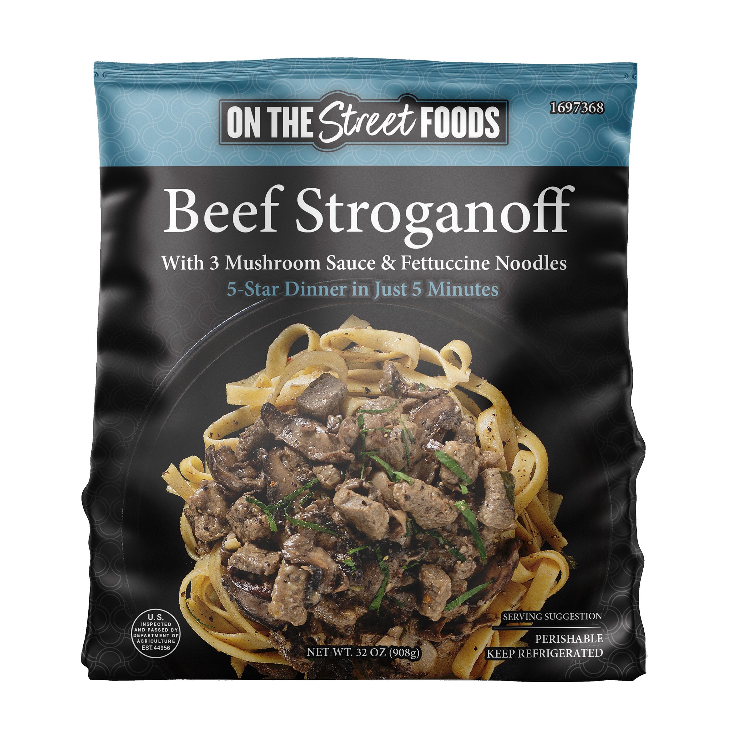 ON THE STREET FOODS BEEF STROGANOFF 32 OUNCES