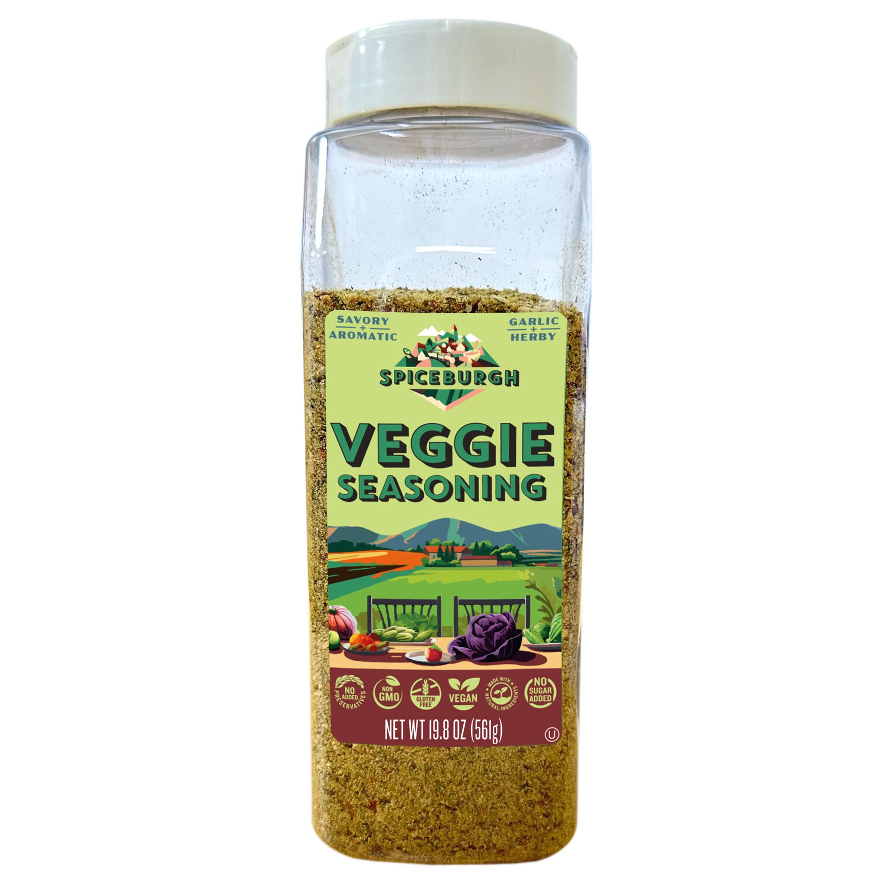 SPICEBURGH VEGGIE SEASONING 19.8 OZ (1.24 LBS)