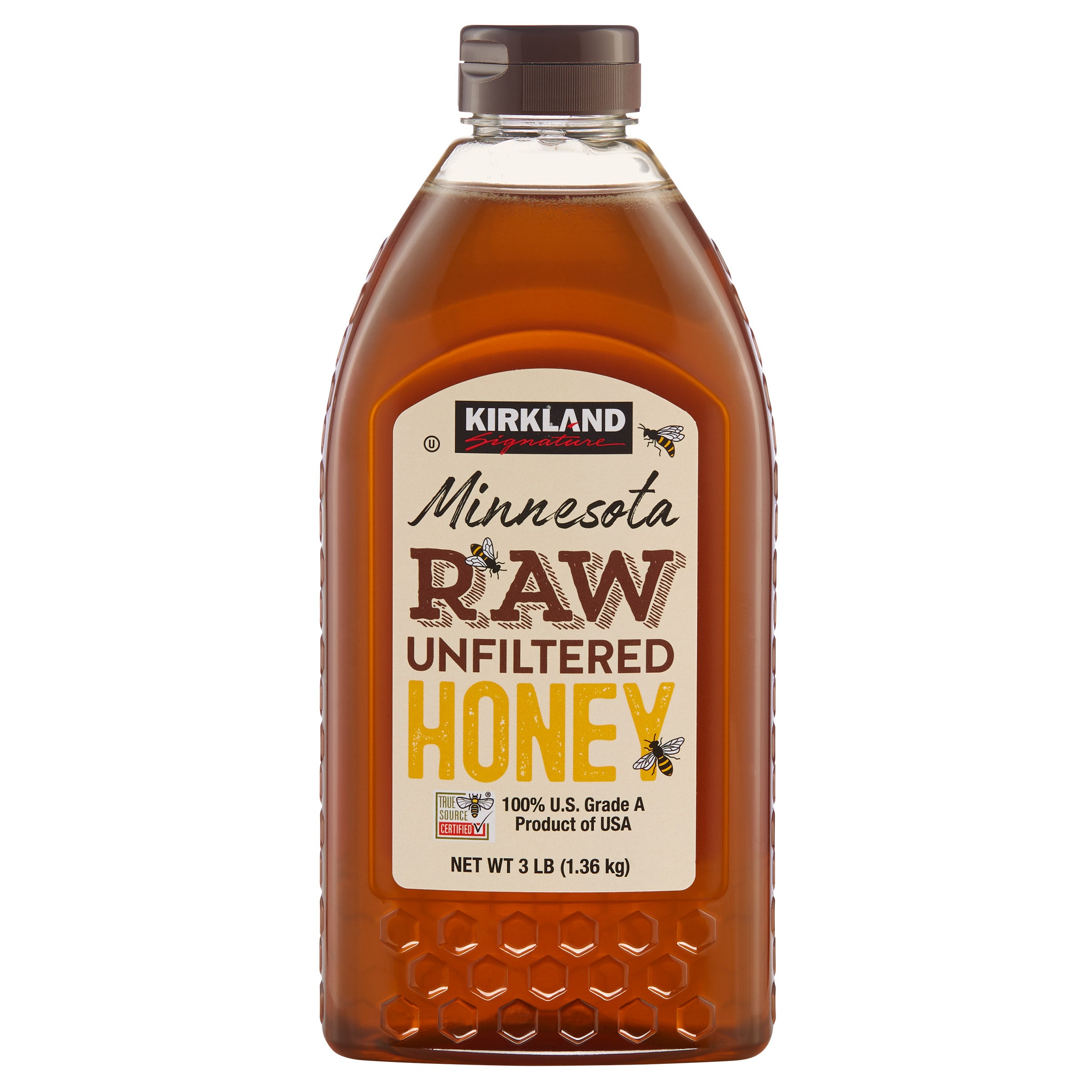 KIRKLAND SIGNATURE MINNESOTA RAW HONEY 48 OUNCE BOTTLE