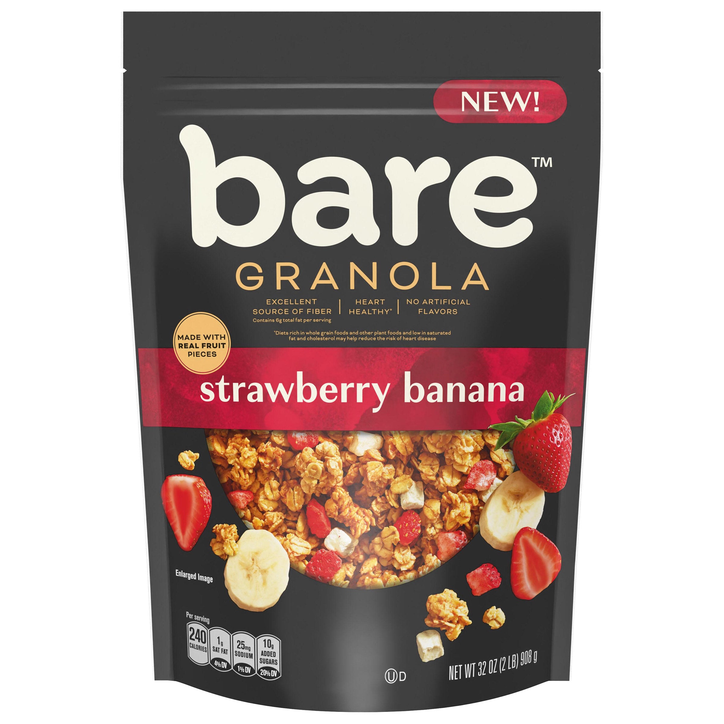 BARE GRANOLA STRAWBERRY BANANA 32 OZ - Image 1