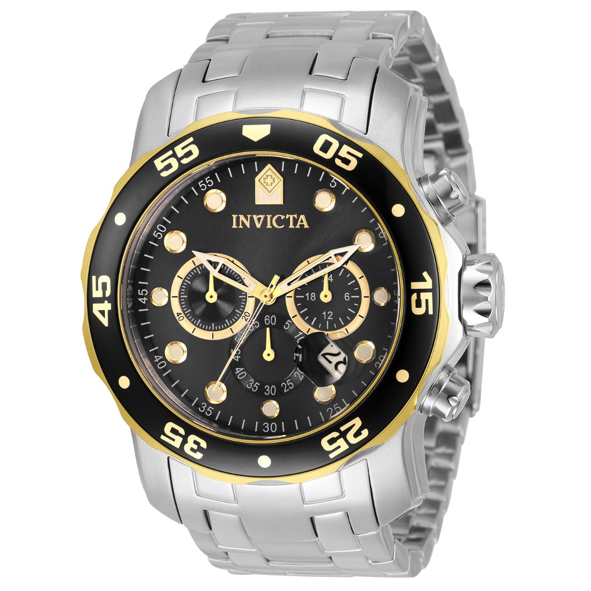 INVICTA PRO DIVER 48MM BLACK DIAL MEN'S QUARTZ WATCH