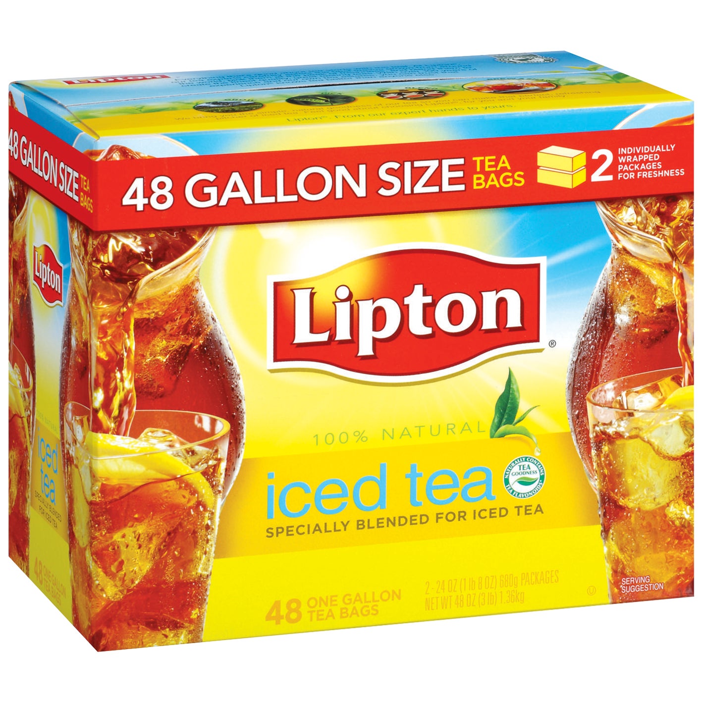 LIPTON GALLON SIZE TEA BAGS 48 CT