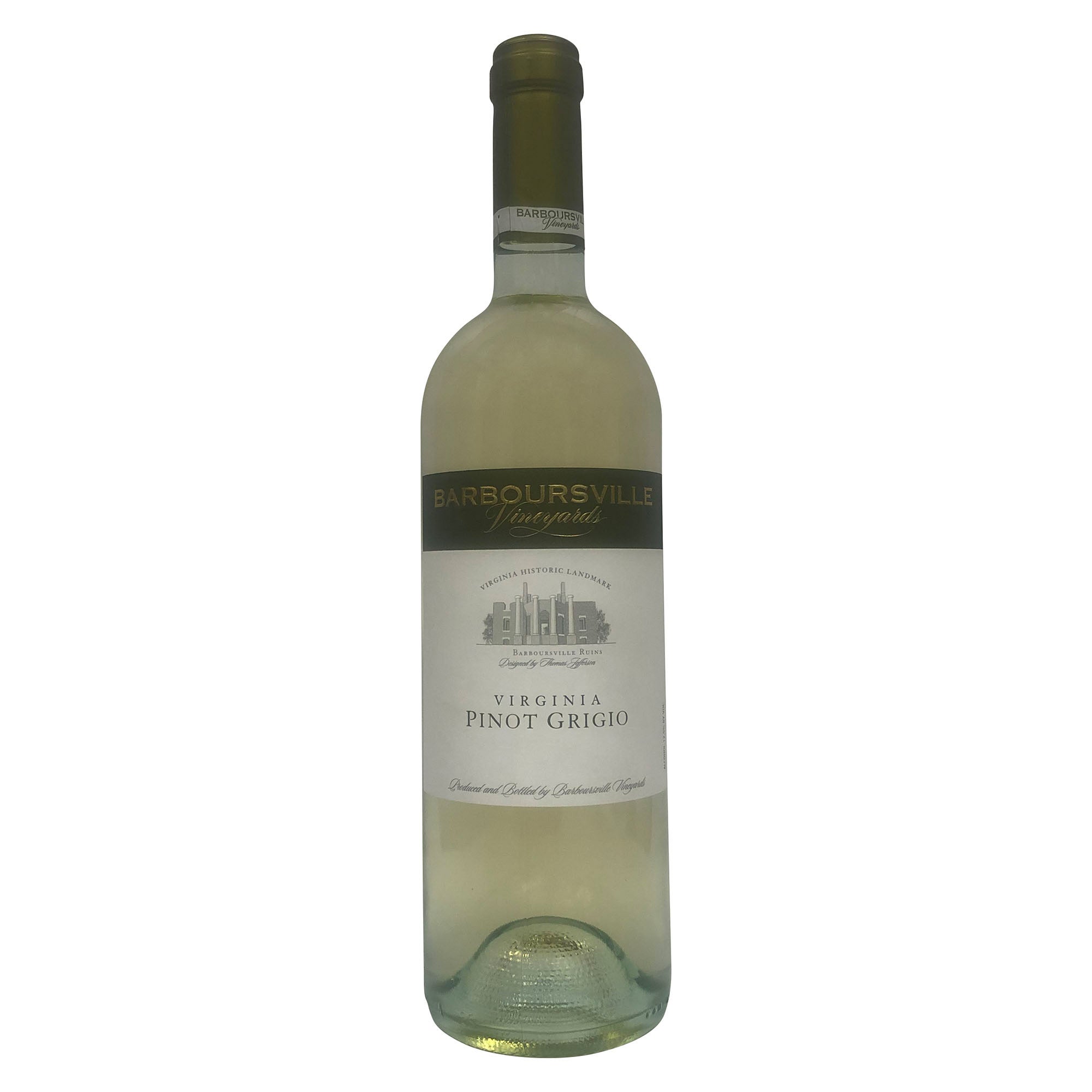 BARBOURSVILLE PINOT GRIGIO VIRGINIA 750 ML