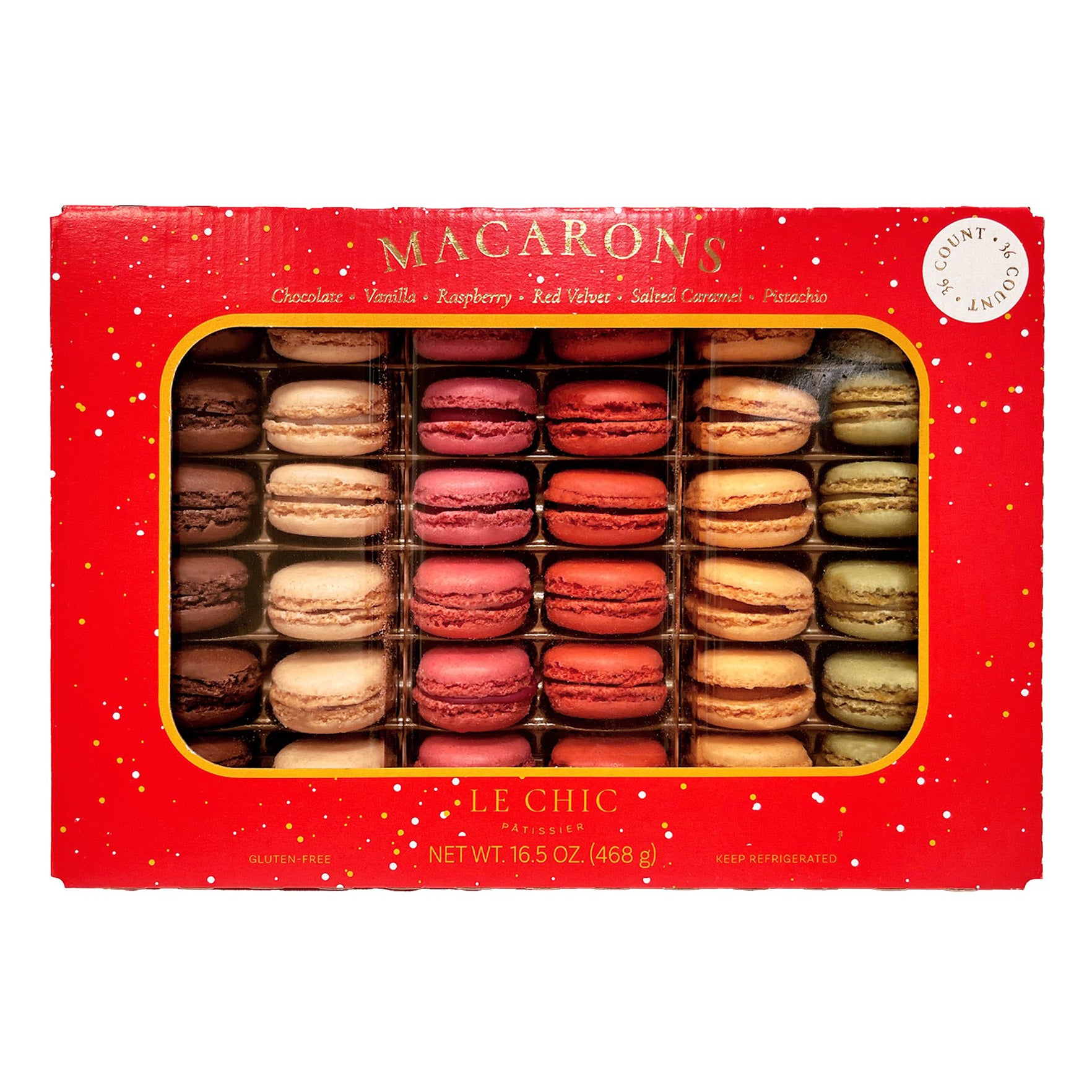 LE CHIC PATISSIER HOLIDAY MACARONS 16.5 OUNCES - Image 1