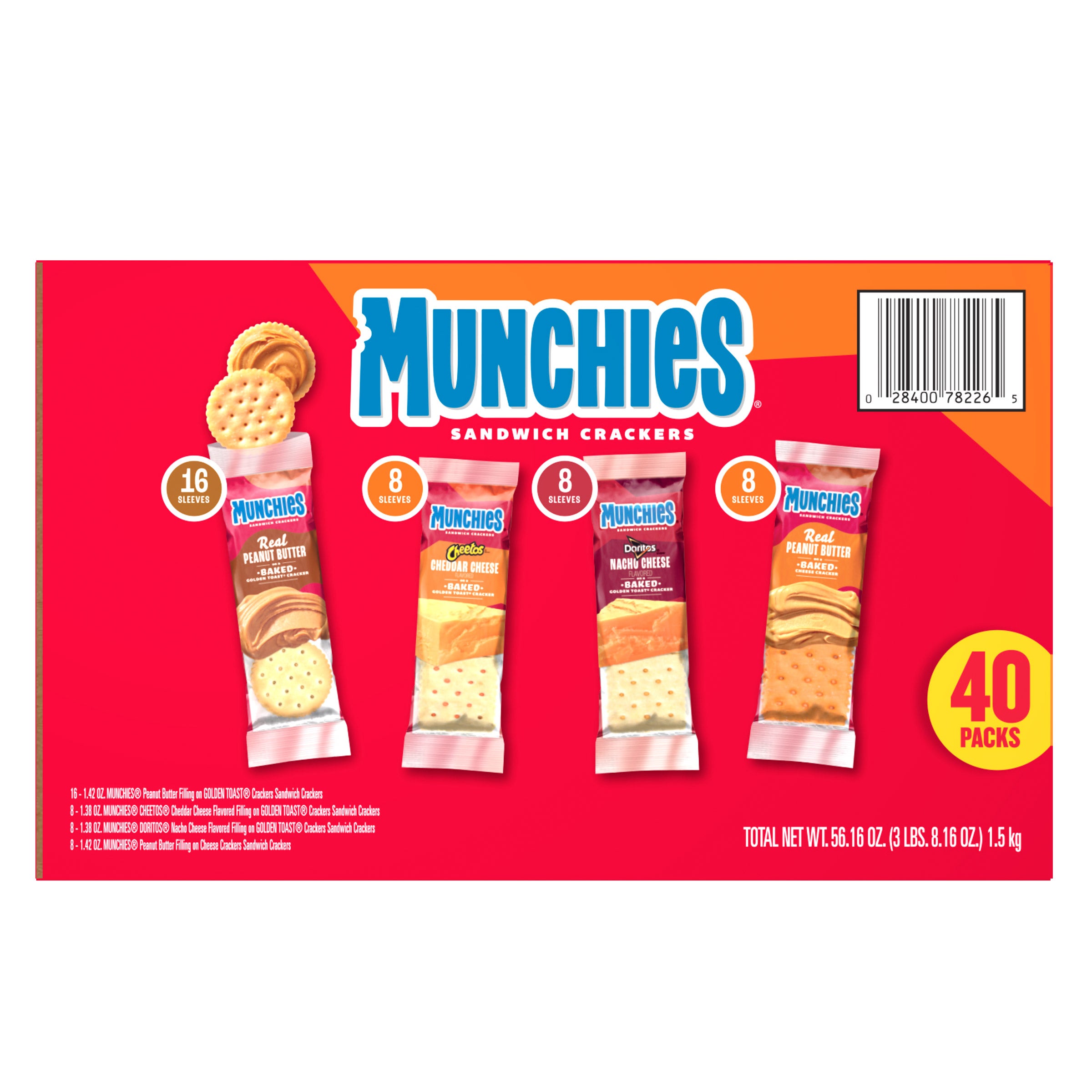 MUNCHIES CRACKER VARIETY 40 CT