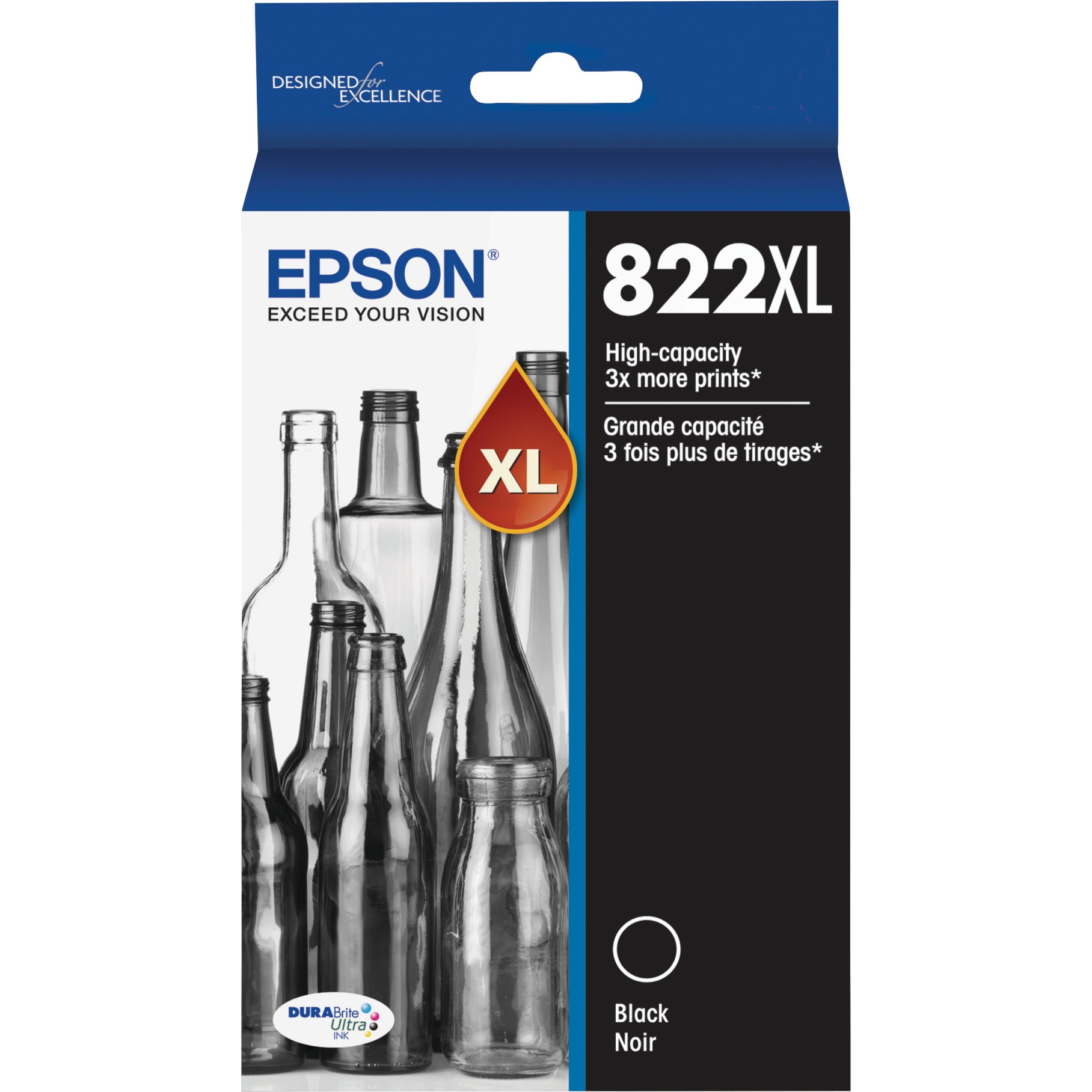 EPSON 822XL BLACK INK CARTRIDGE EPST822XL120S
