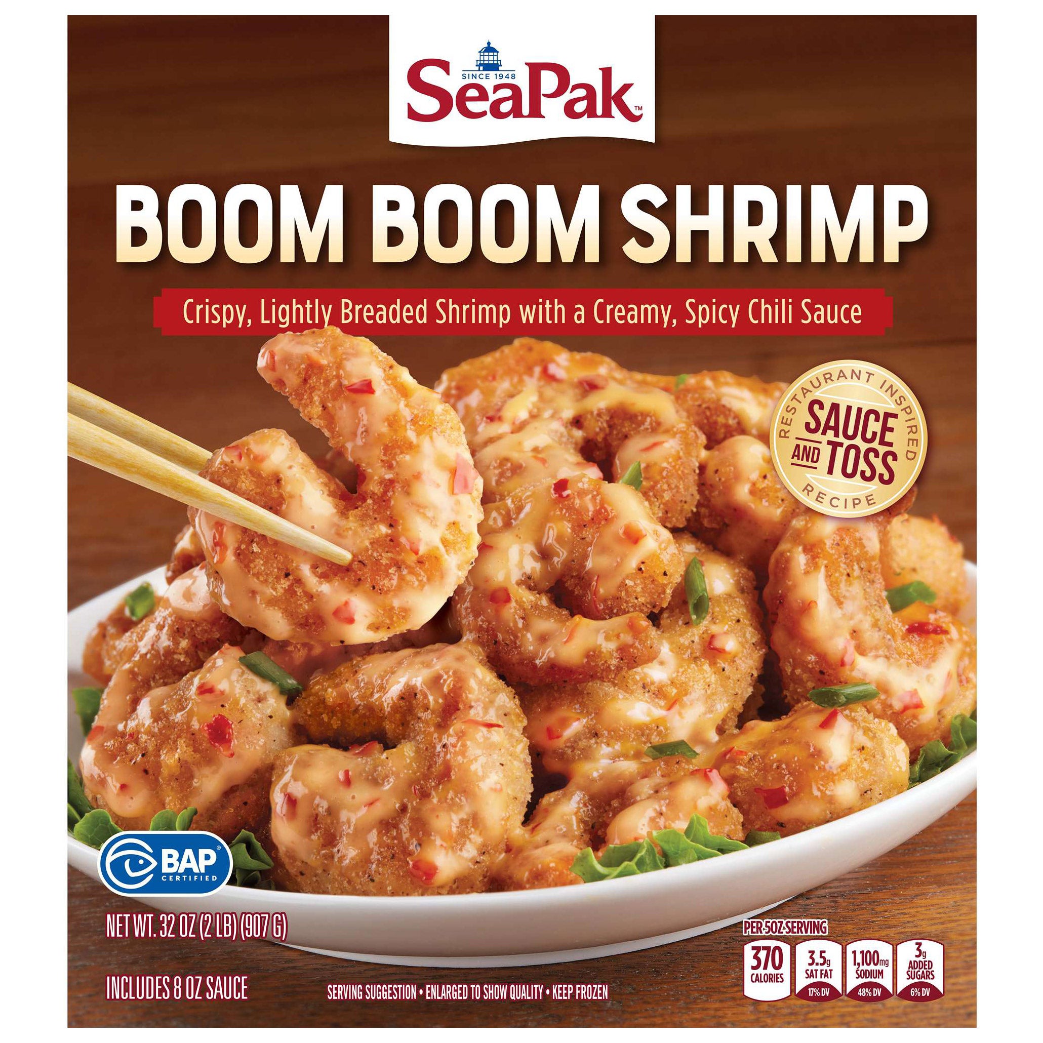 SEAPAK BOOM BOOM SHRIMP 2 LBS - Image 1